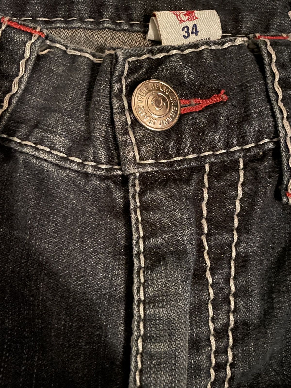 True Religion × Vintage True Religion Jeans Size US 34 / EU 50 - 3 Thumbnail