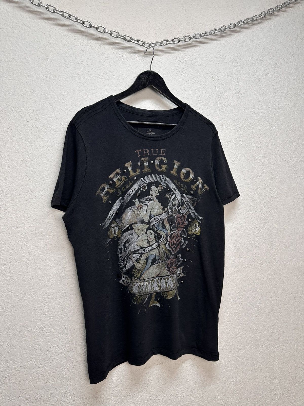 True Religion Vintage True Religion USA T-shirt Y2K streetwear Japan Size US XL / EU 56 / 4 - 3 Thumbnail