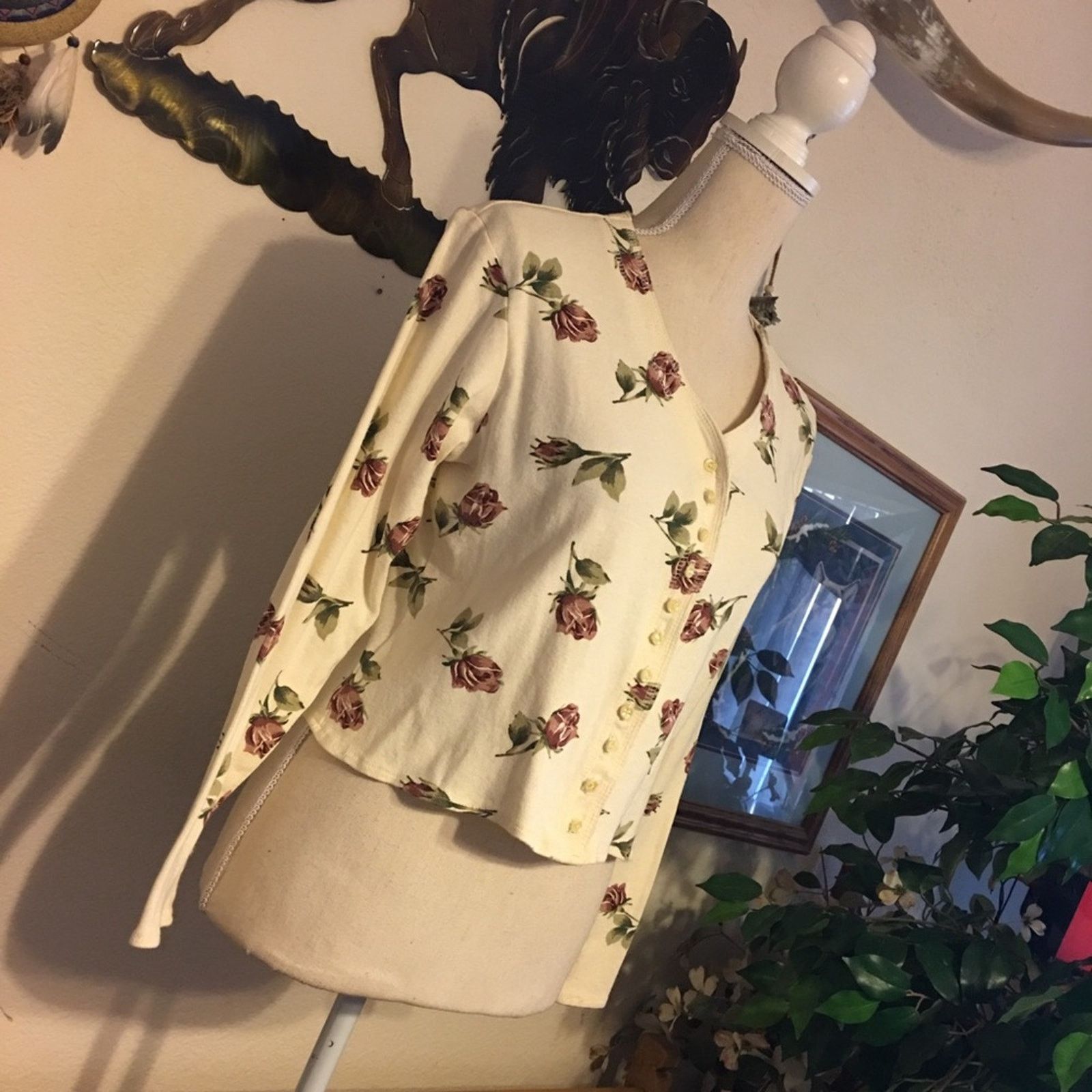 Other Next Era floral button front top L Size L / US 10 / IT 46 - 1 Thumbnail