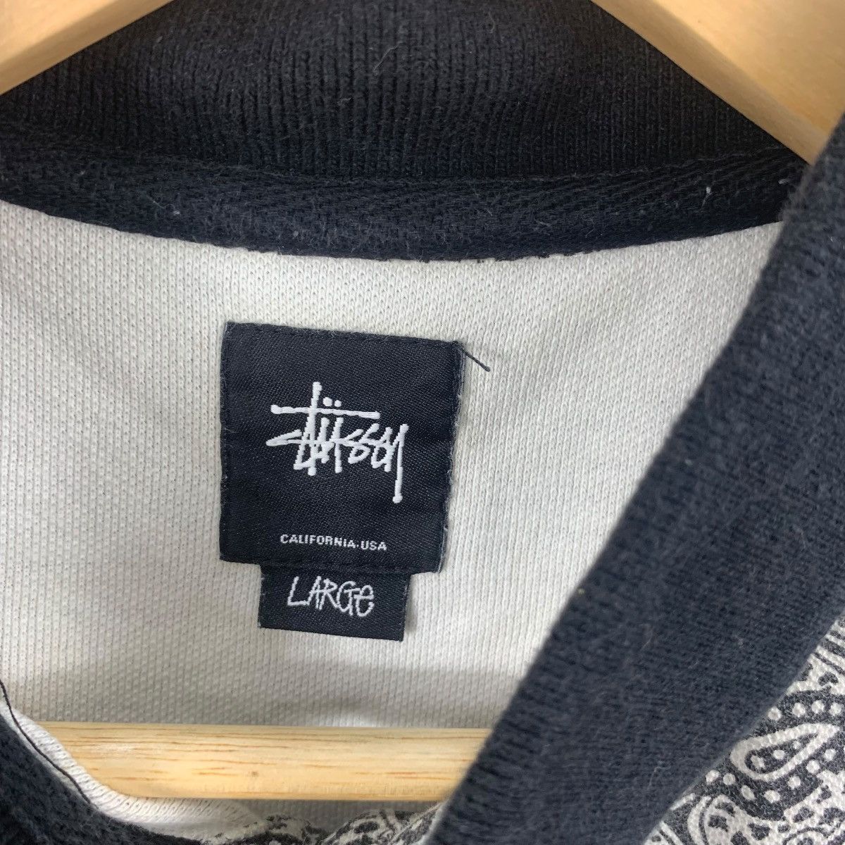 Stussy Vintage STUSSY LOS ANGELES Collection Paisley Polo Tee Shirt Size US L / EU 52-54 / 3 - 7 Thumbnail
