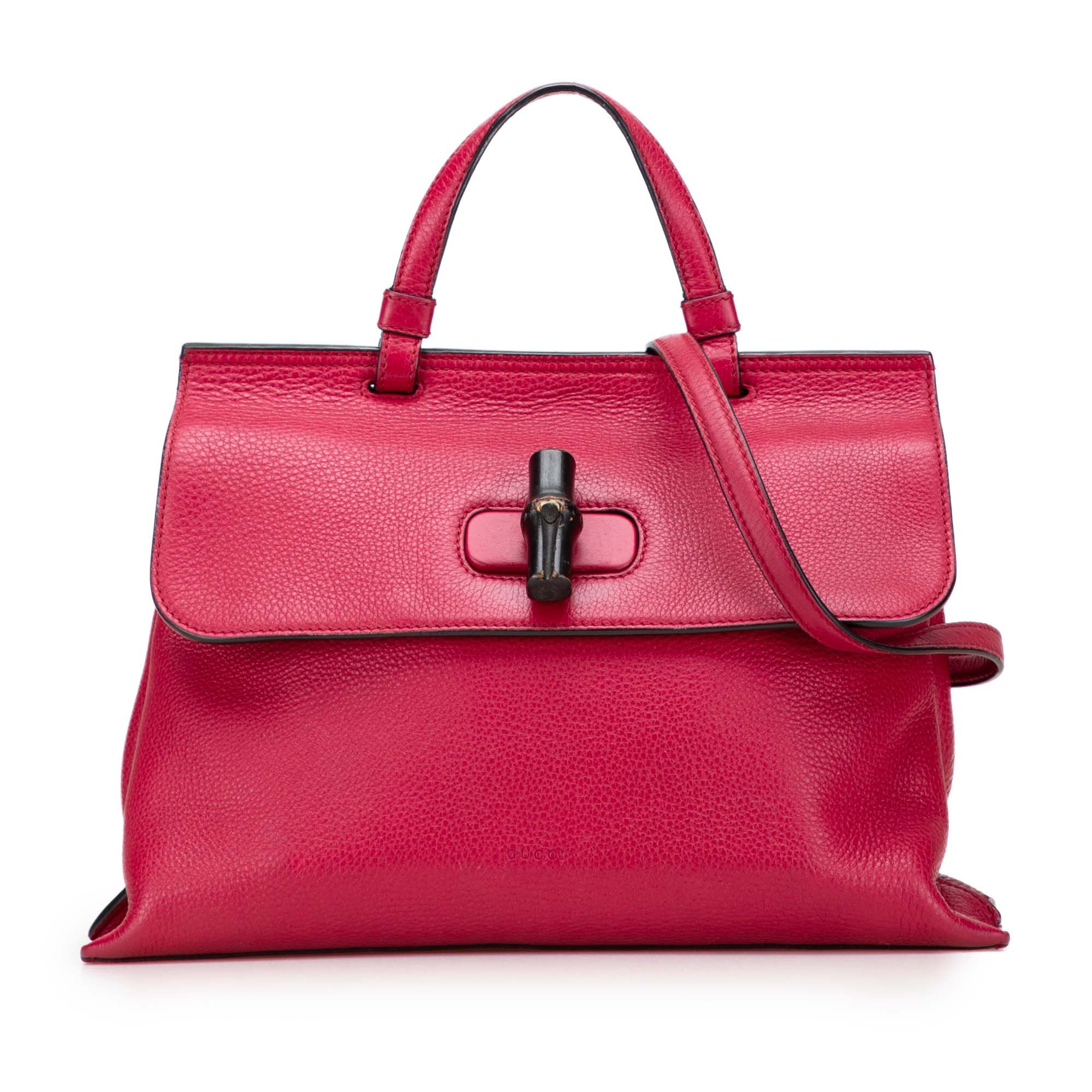 Gucci Gucci Medium Leather Bamboo Daily Satchel Size ONE SIZE - 1 Thumbnail