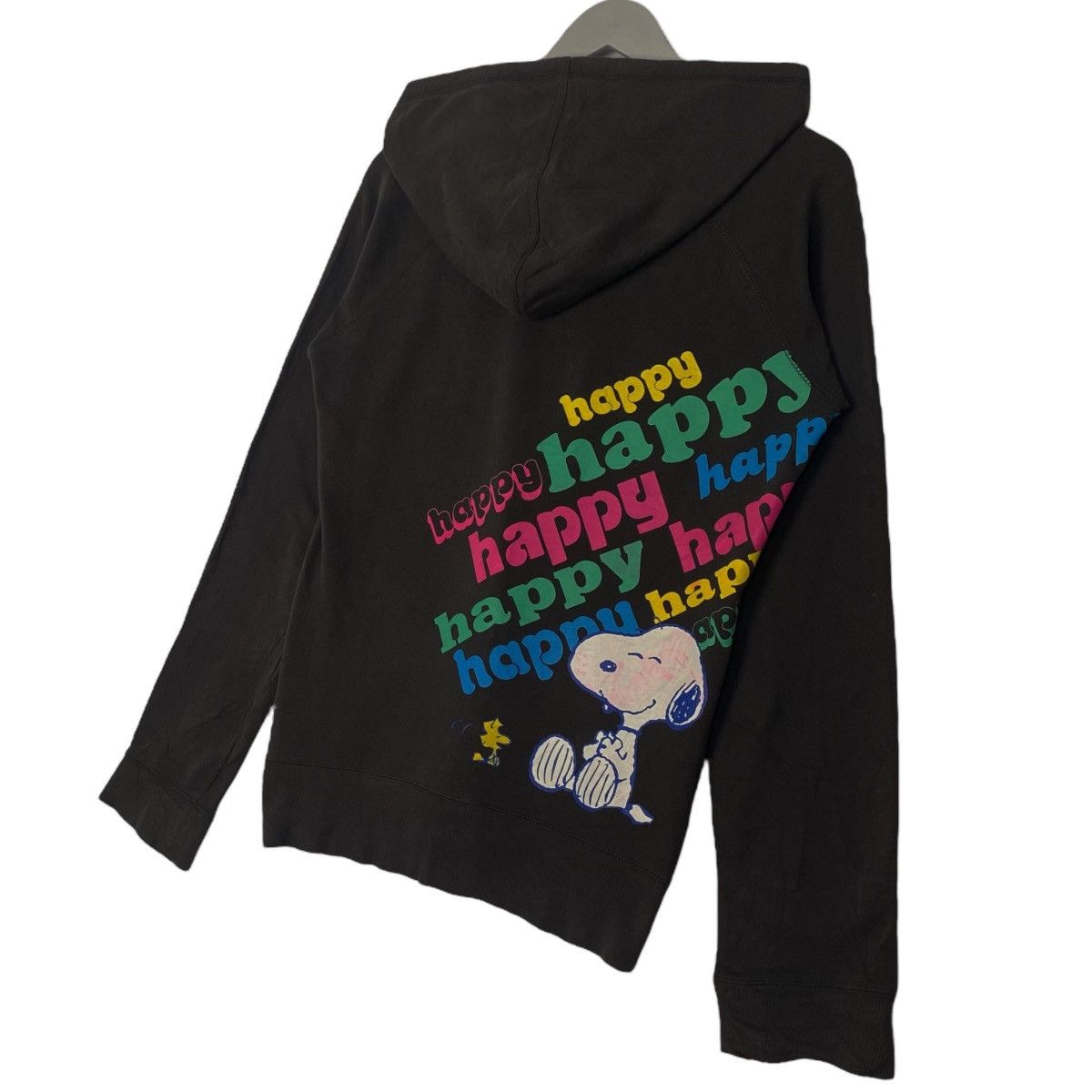 Vintage Vintage Peanuts Printed Hoodie Sweater Black Size L Size US L / EU 52-54 / 3 - 7 Thumbnail