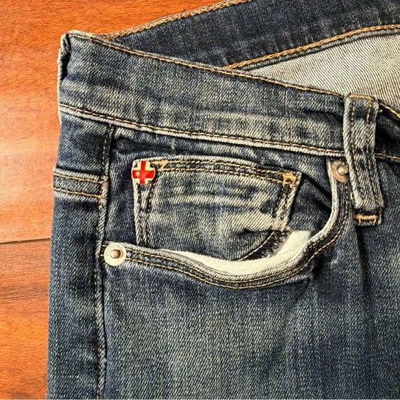 Hudson Hudson Jeans Dark Blue Boot Cut Denim Sz 30 Size 30" / US 8 / IT 44 - 7 Thumbnail