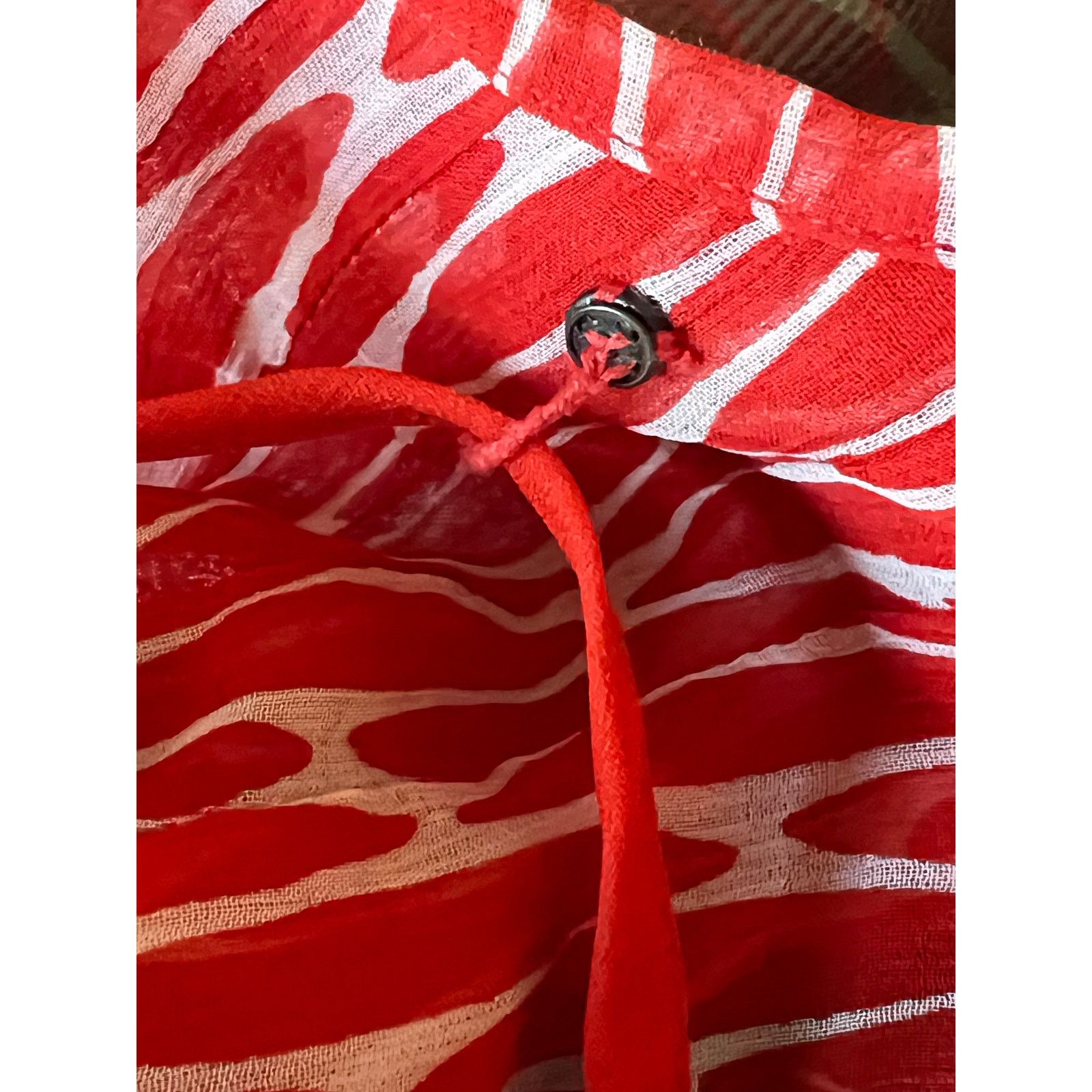 Banana Republic Banana Republic Silk Blouse Red geometric Ikat Print Size M Size M / US 6-8 / IT 42-44 - 11 Thumbnail