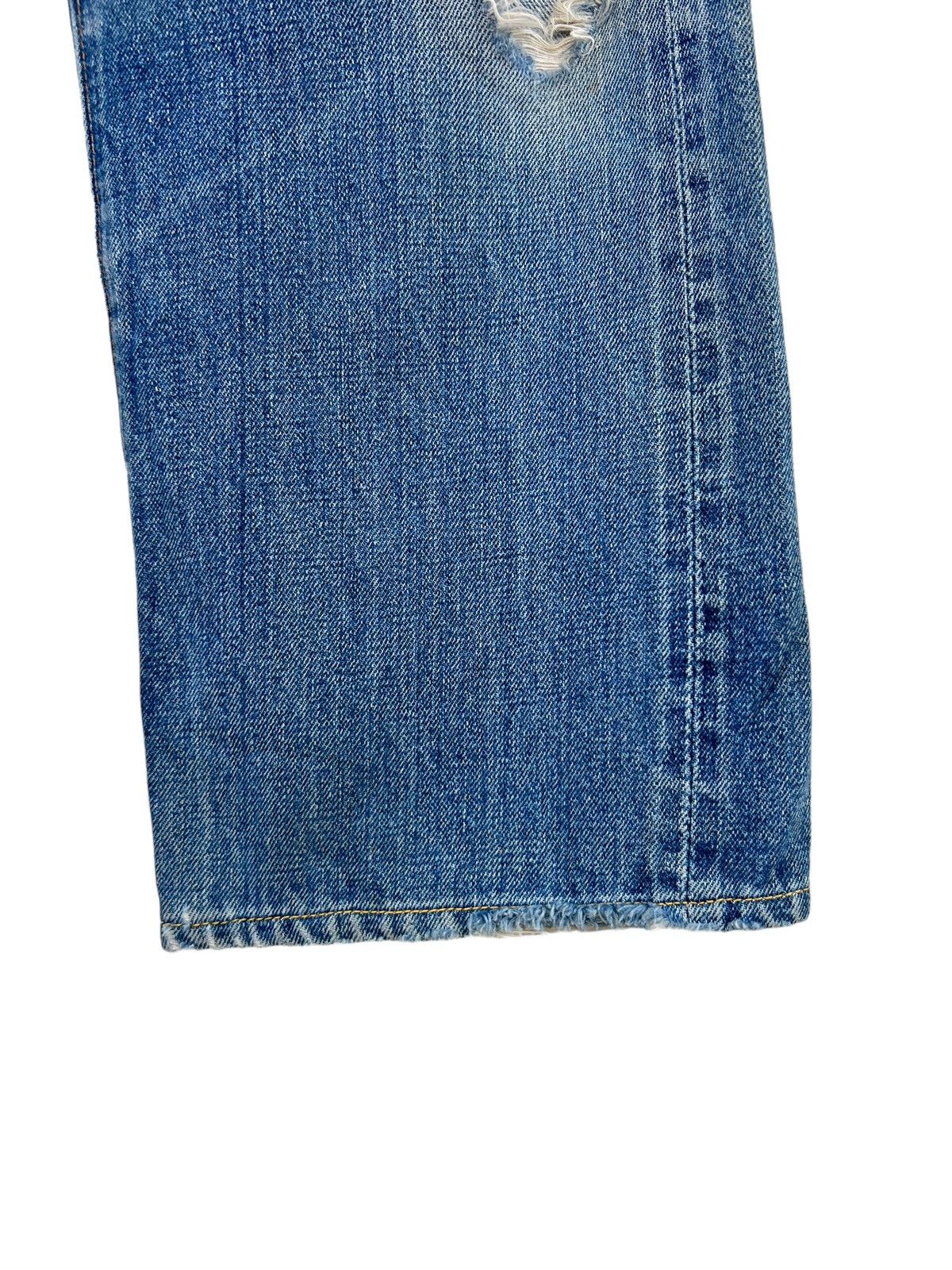 Levi's Trashed Vintage 70s Levi’s 501 Big E #6 Denim Redline Jeans Size US 30 / EU 46 - 13 Thumbnail