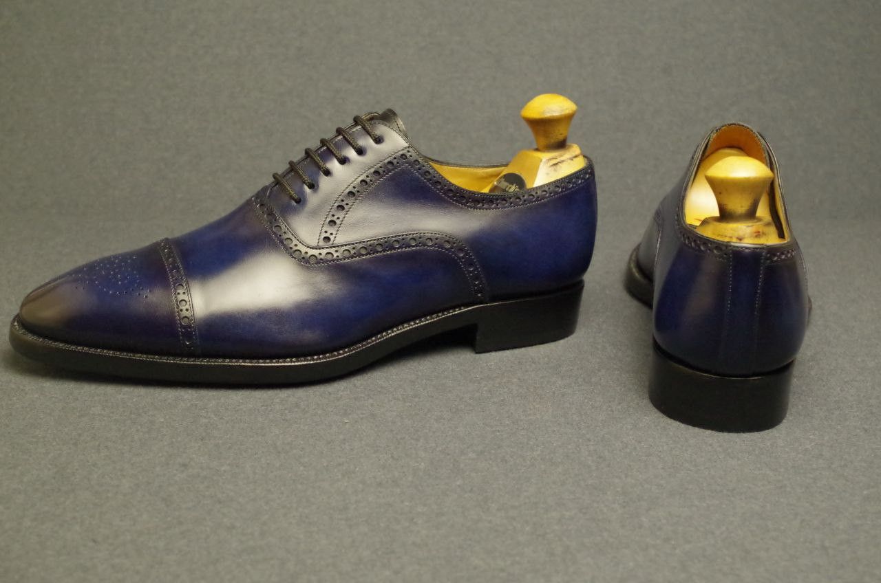 Santoni Santoni Oxfords 9IT 9.5UK For Foot 28-28.2 cm. Size US 10 / EU 43 - 5 Thumbnail
