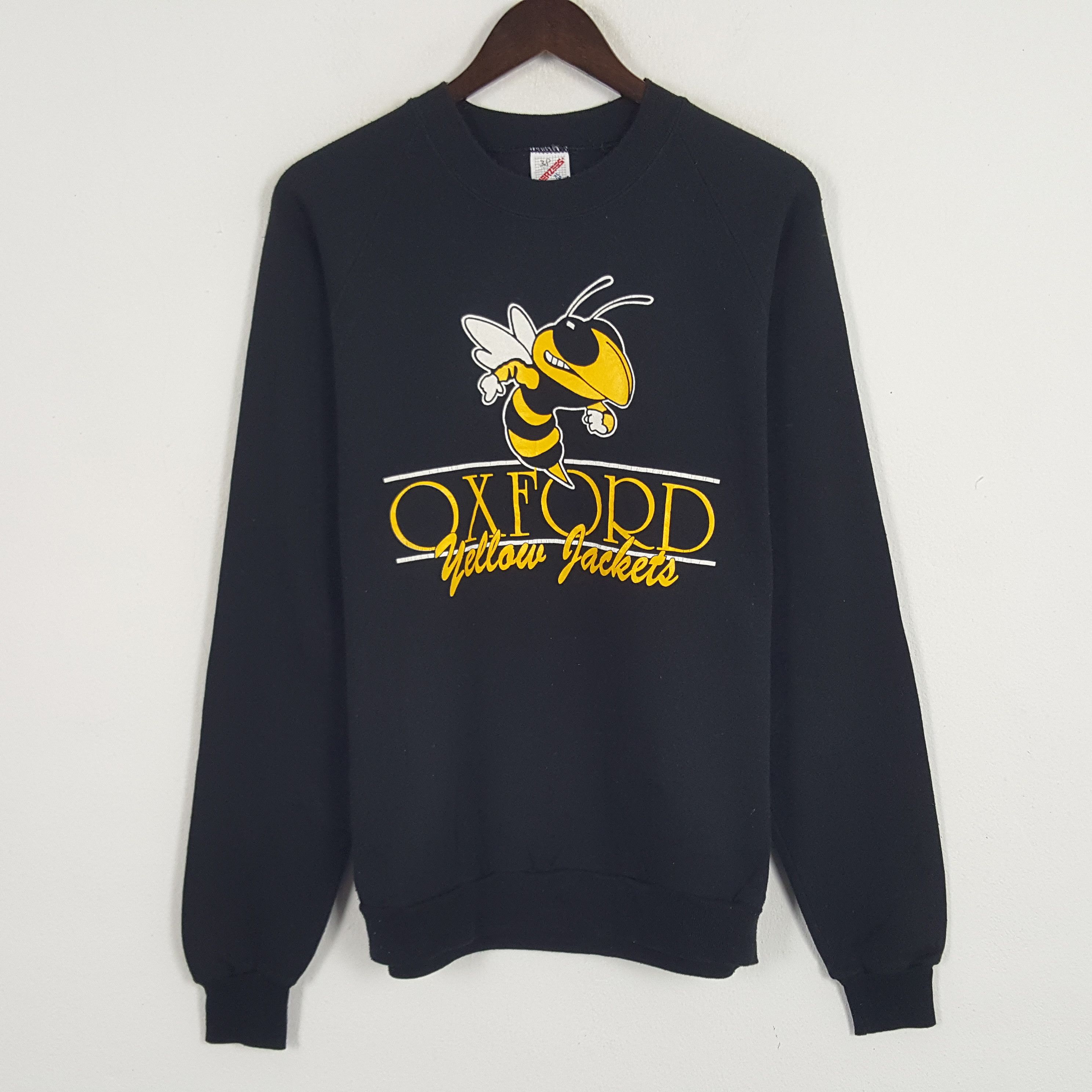 Vintage Vintage Oxford Yellow Jackets Sweatshirt Size US M / EU 48-50 / 2 - 1 Thumbnail
