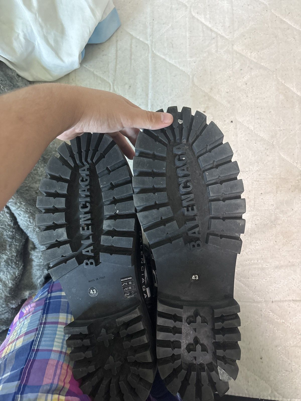 Balenciaga All over logo boot Size US 11.5 / EU 44-45 - 6 Thumbnail