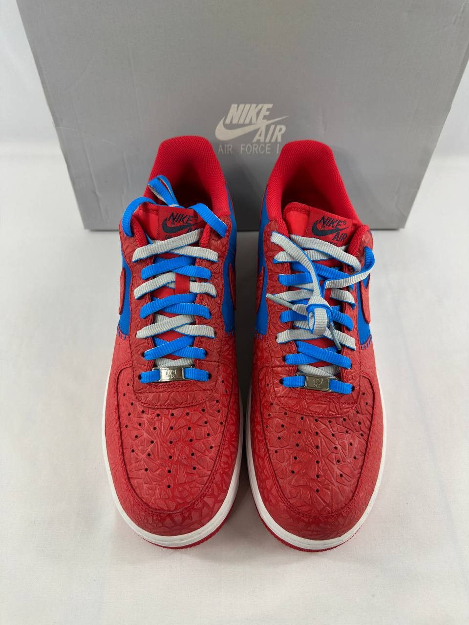 Nike Nike Air Force 1 'Photo Blue Hyper Red' 2013 488298-412 Size US 13 / EU 46 - 3 Thumbnail
