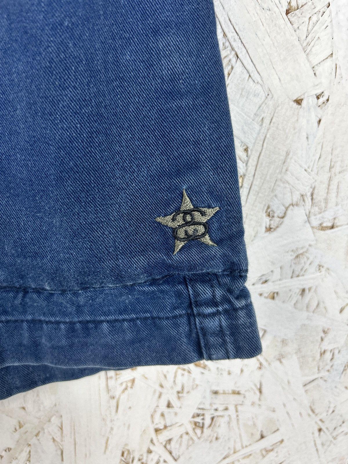 Stussy 90s Vintage Stussy Star Embroidery Cargo Shorts Navy Blue Size US 30 / EU 46 - 3 Thumbnail
