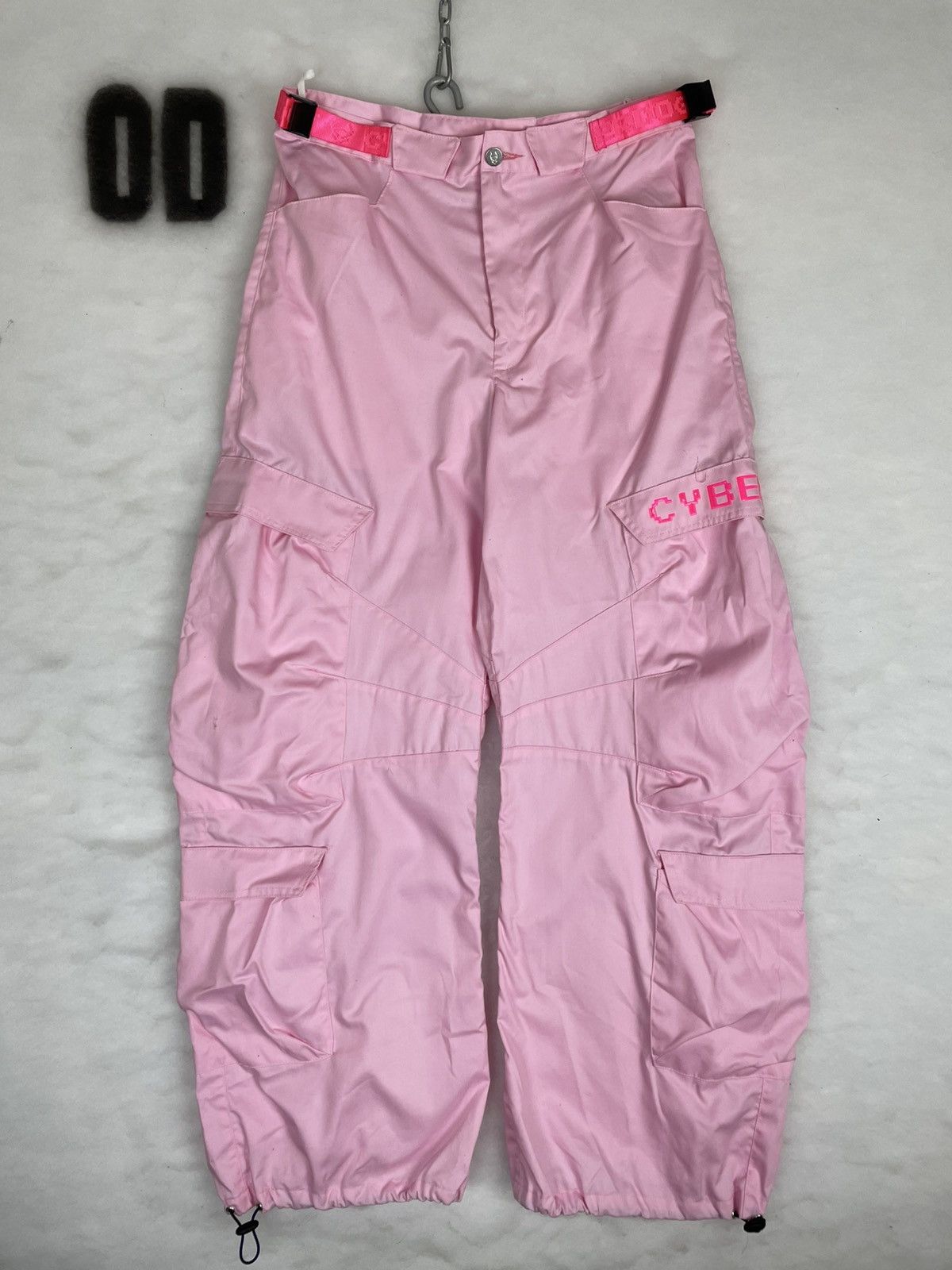 NWT Cyberdog London Pink Cargo Pants Parachutes Size XS-S