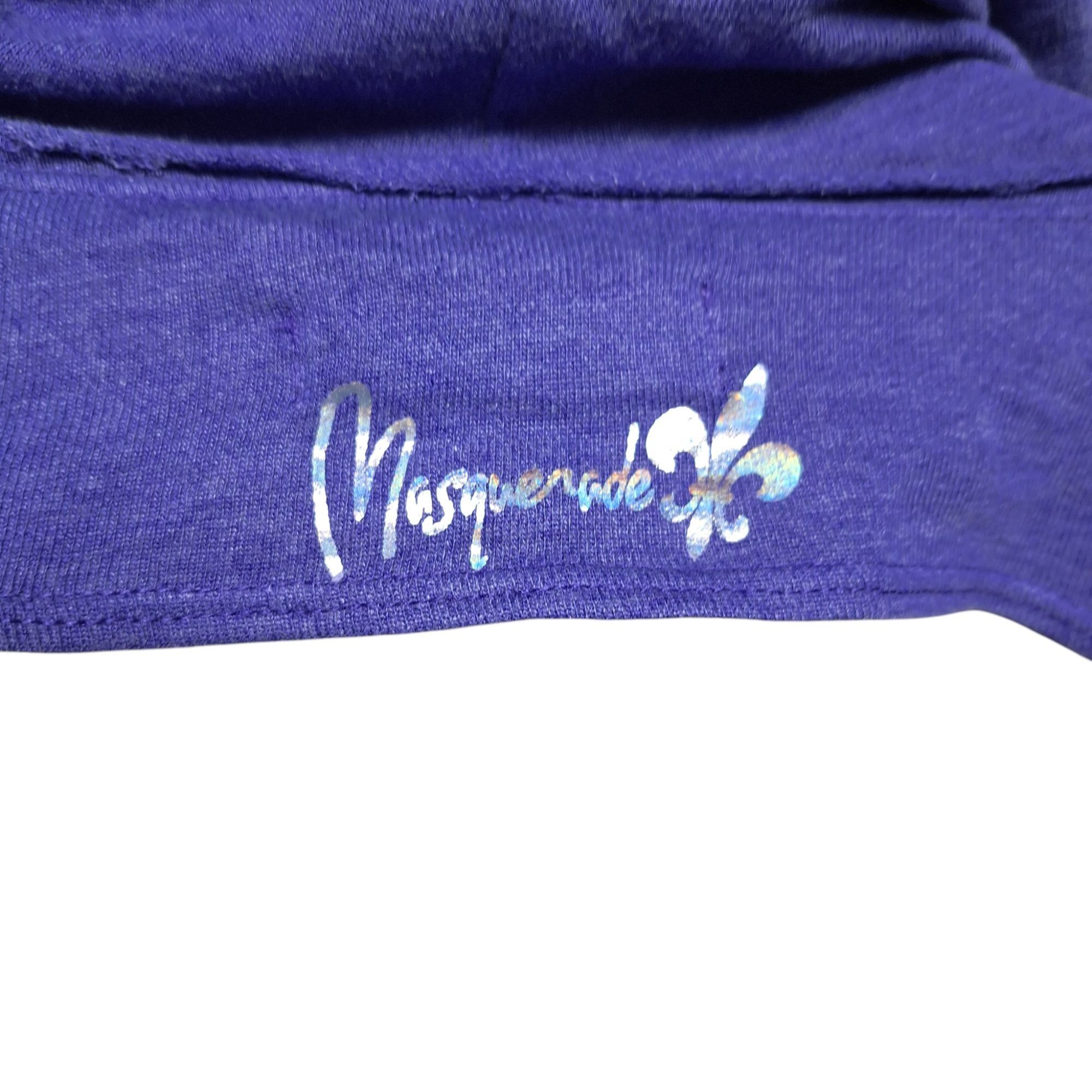 Other Masqueture Dance Hoodie Med Purple Holographic Open Back Str Size M / US 6-8 / IT 42-44 - 6 Thumbnail
