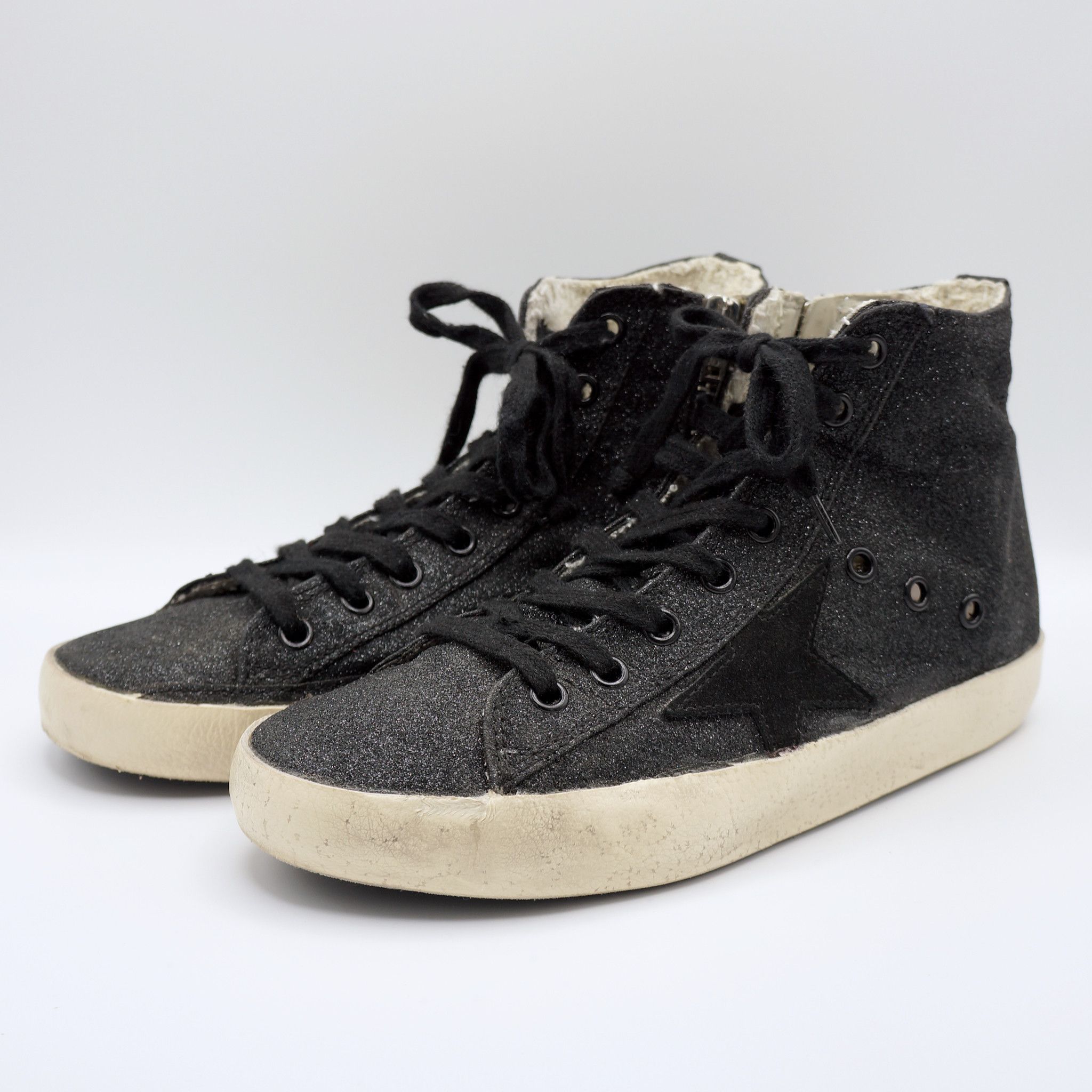 Golden Goose Francy Glitter Metallic Black Size US 6 / IT 36 - 1 Thumbnail