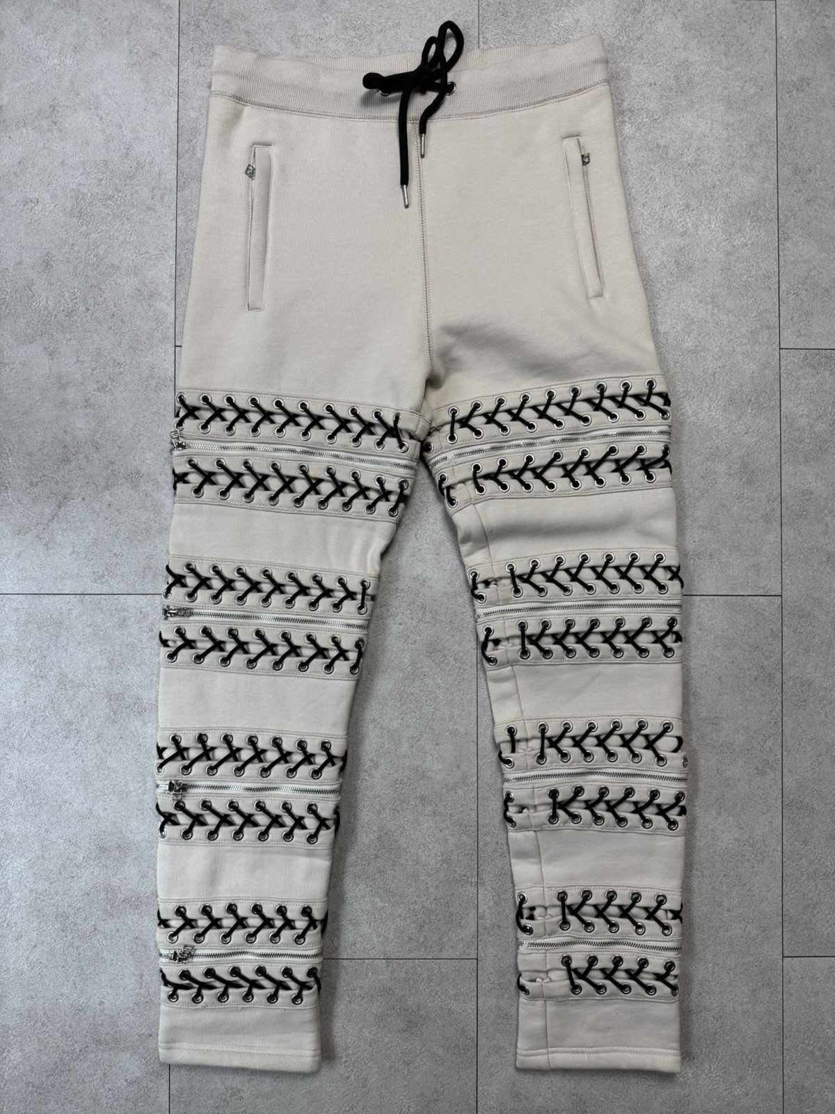 Hood By Air Hood by Air HBA Lace Zip Sweat Pants Size US 30 / EU 46 - 1 Thumbnail