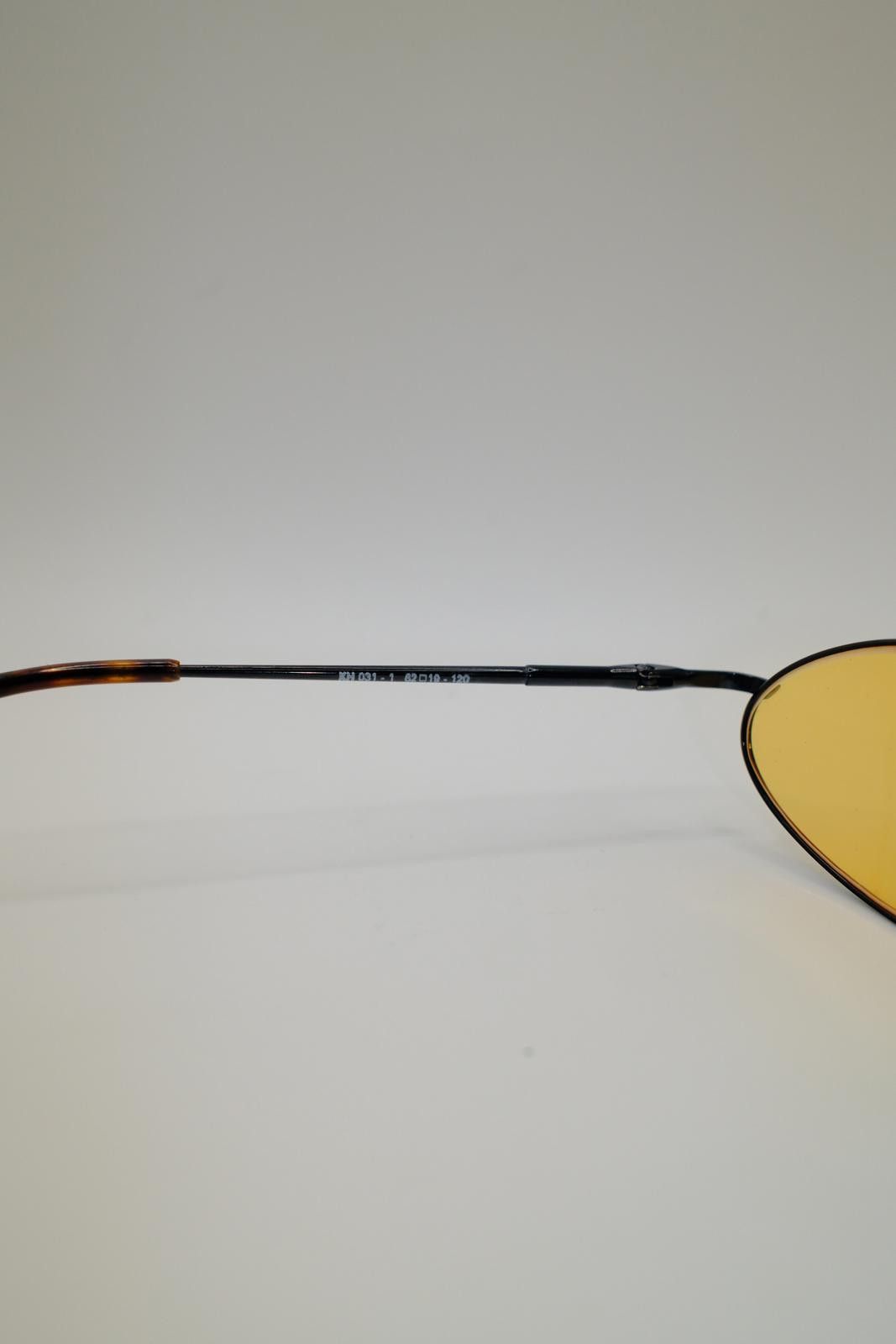 Katharine Hamnett London 90s Katharine Hamnett Oval Frame Yellow Tint Sunglass Size ONE SIZE - 6 Thumbnail