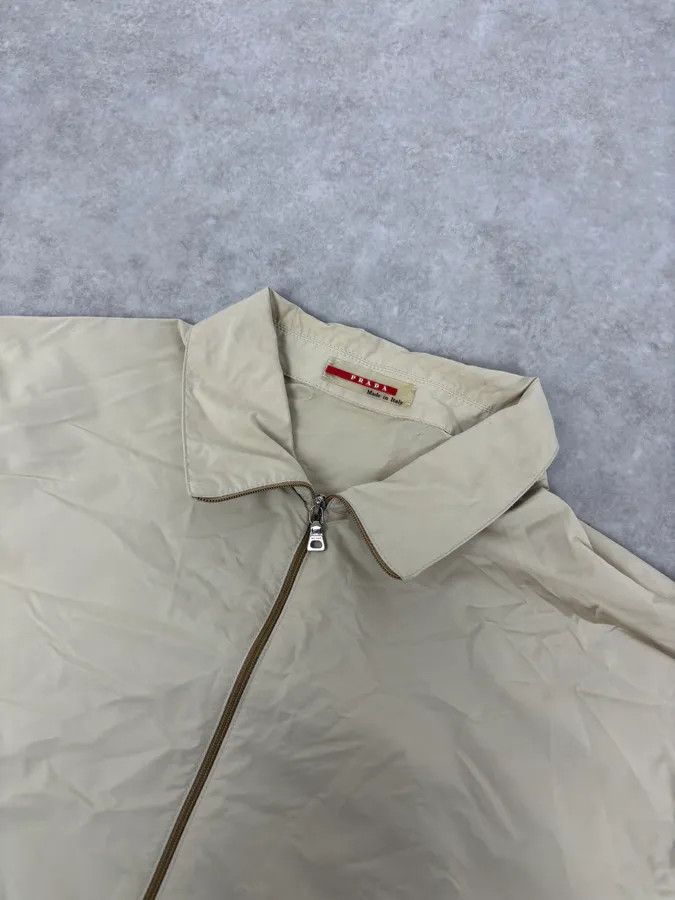 Prada 2000s Prada Beige Nylon Zip-Up Jacket Size US L / EU 52-54 / 3 - 4 Thumbnail
