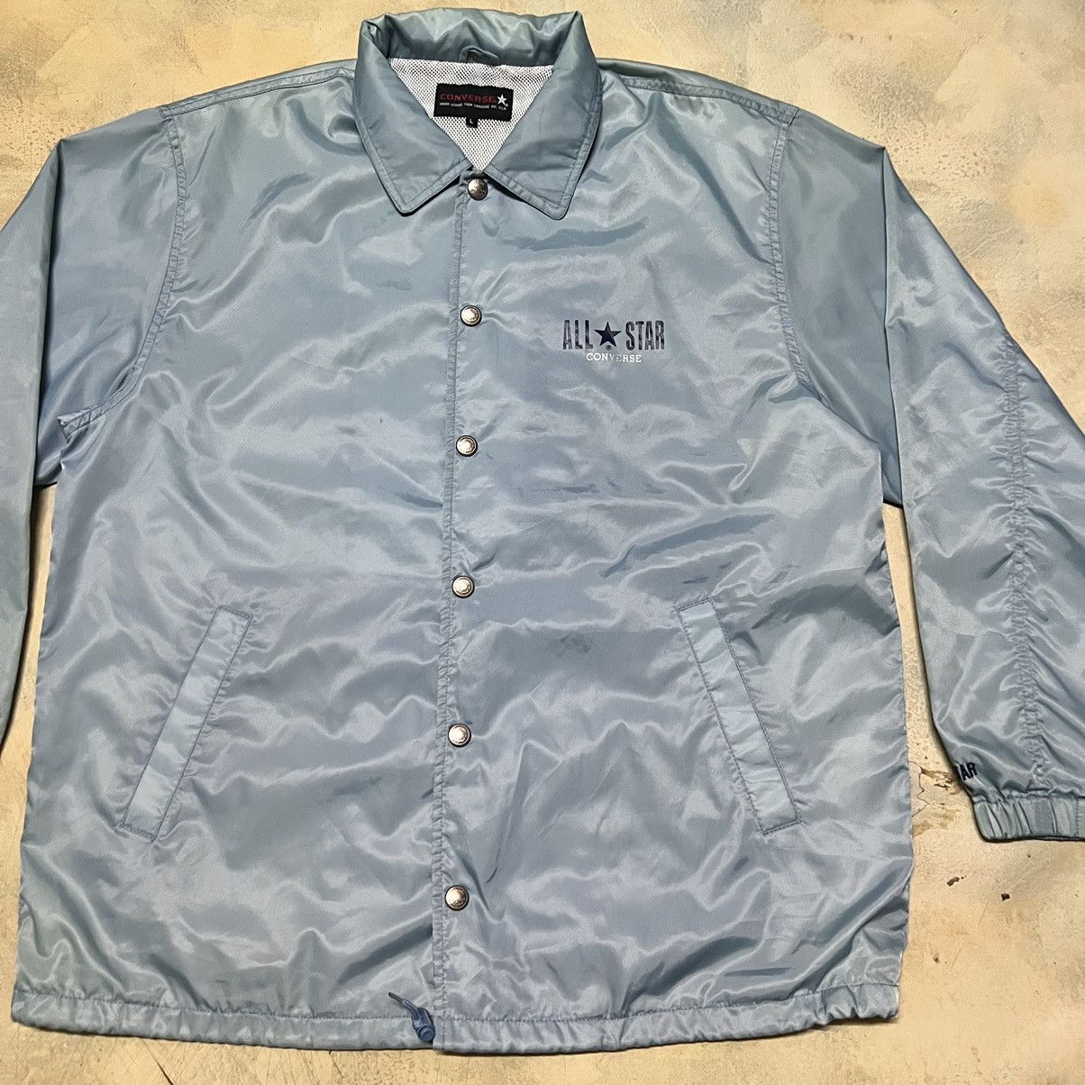 Converse Vintage Converse All Star Big Logo Coach Jacket Size US L / EU 52-54 / 3 - 4 Thumbnail