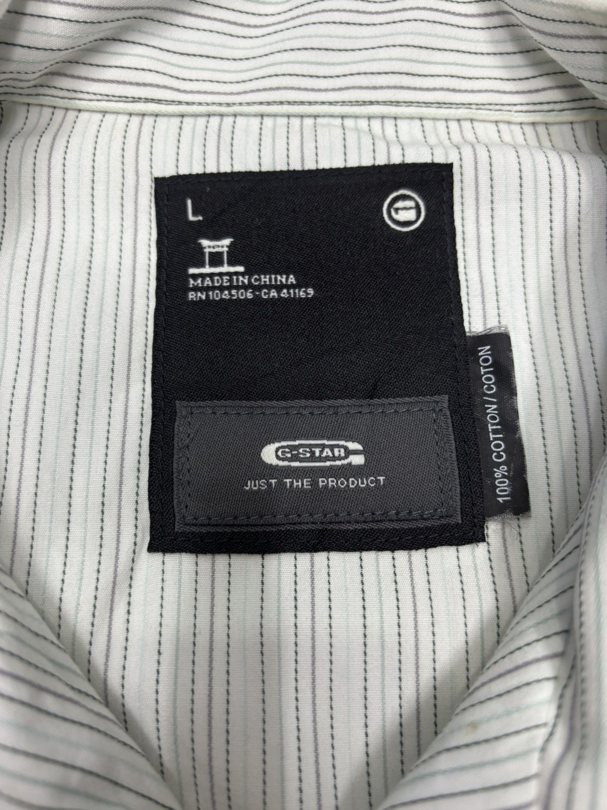 Yohji Yamamoto 🔥DEVIL STRIPE SHIRT S/S BUTTON SNAP YOHJI STYLE BY GSTAR Size US M / EU 48-50 / 2 - 11 Thumbnail