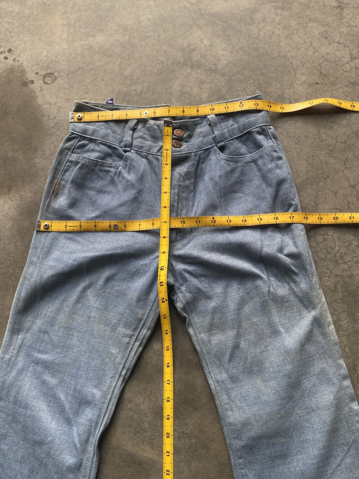 If Six Was Nine × Japanese Brand Vintage blueway flare jeans Size 30" / US 8 / IT 44 - 4 Thumbnail