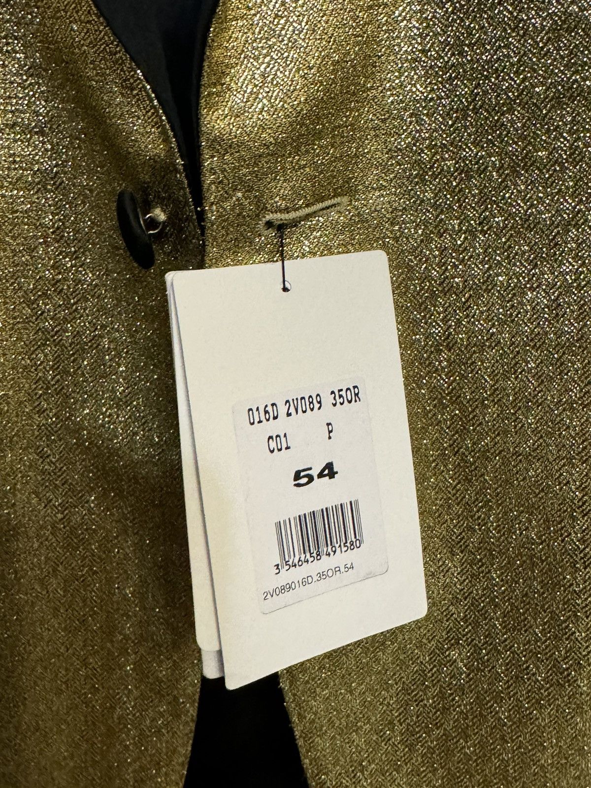 Celine × Hedi Slimane Gold blazer Size 42S - 3 Thumbnail