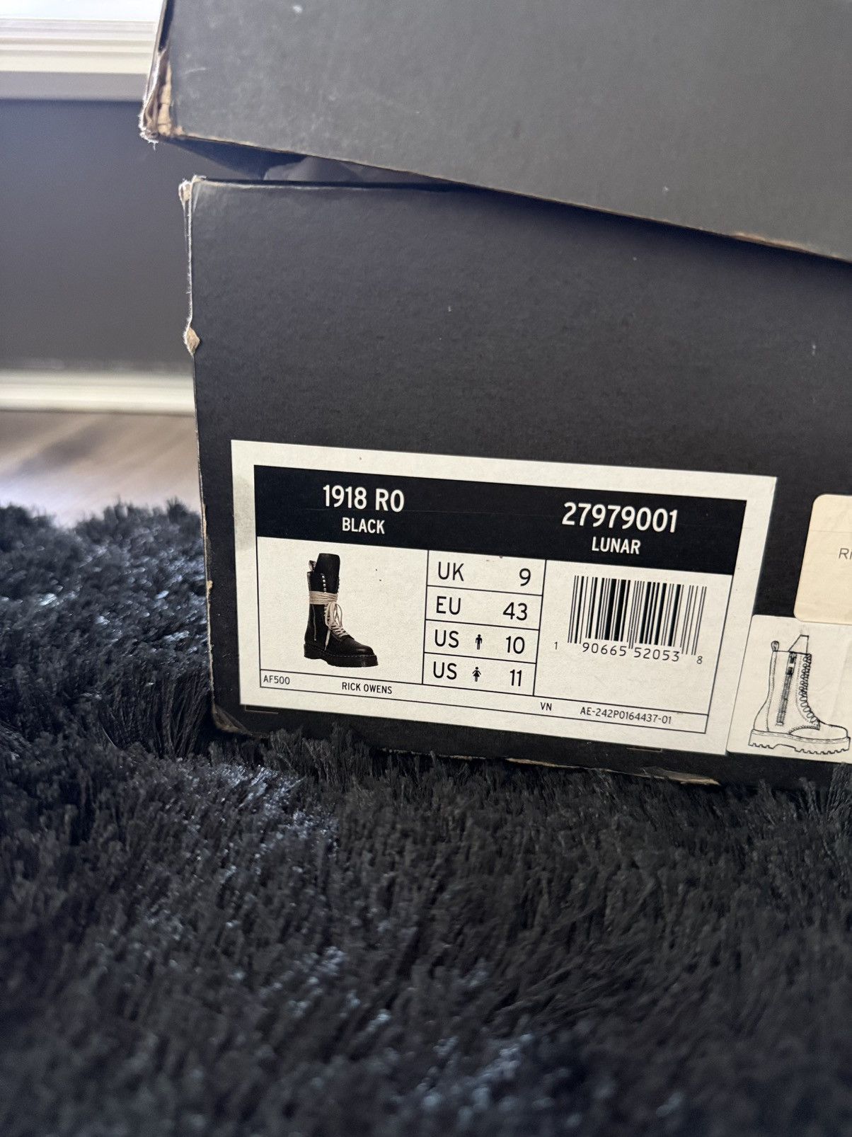 Dr. Martens × Rick Owens Dr Marten Quad Leather Sole Calf Boot Rick Owen Size US 10 / EU 43 - 9 Thumbnail