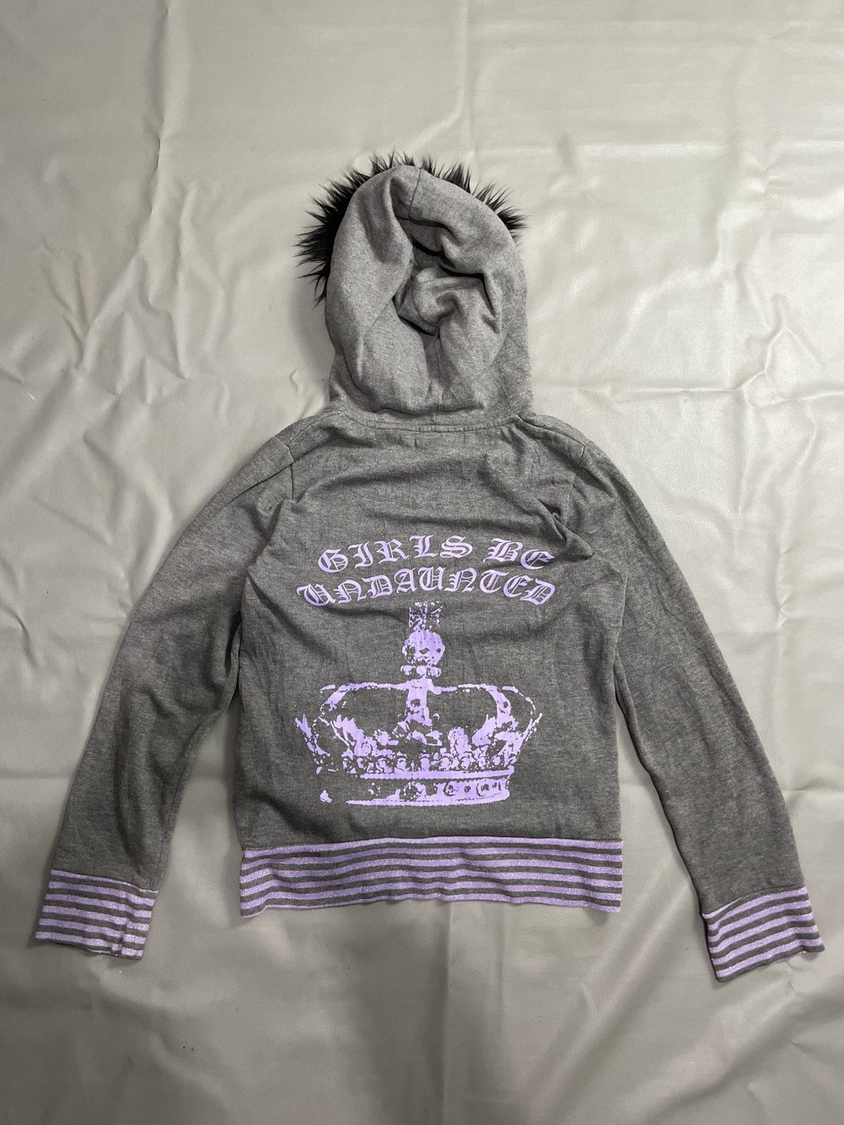 Hysteric Glamour Sunblaze Skull Crown Fur Hoodie Size M / US 6-8 / IT 42-44 - 2 Thumbnail