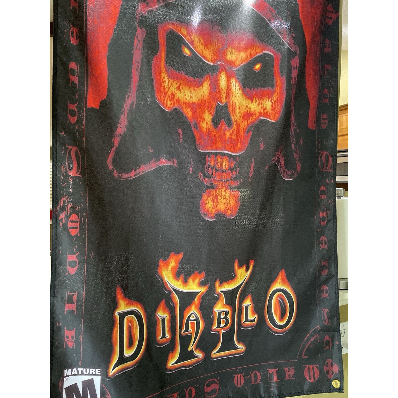 Other Diablo II 5ft Flag PC 2000 Blizzard Banner Poster 2 RTS Size ONE SIZE - 2 Thumbnail