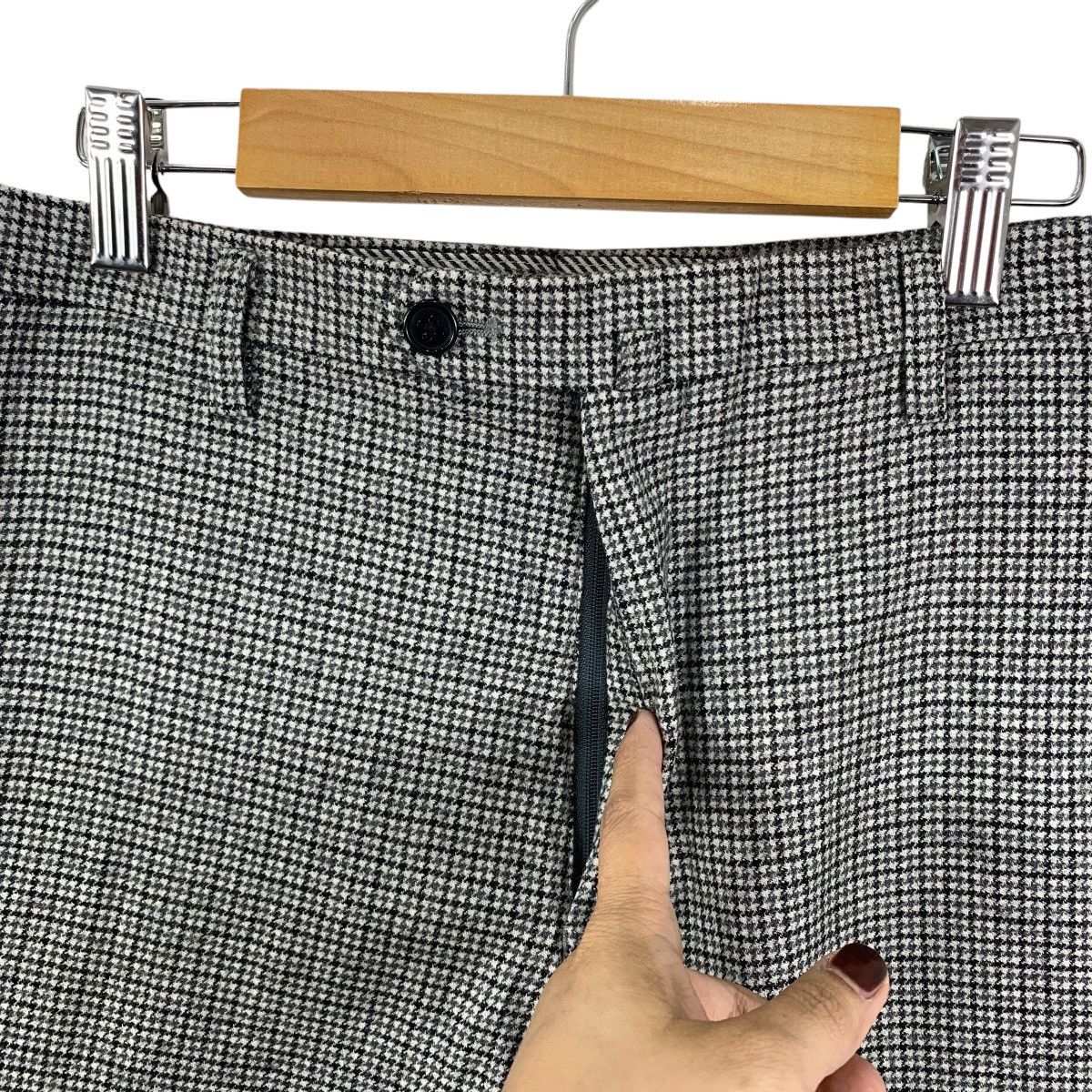 Mr. Junko MR JUNKO Japanese Brand Check Wool Casual Pants Size US 30 / EU 46 - 4 Thumbnail
