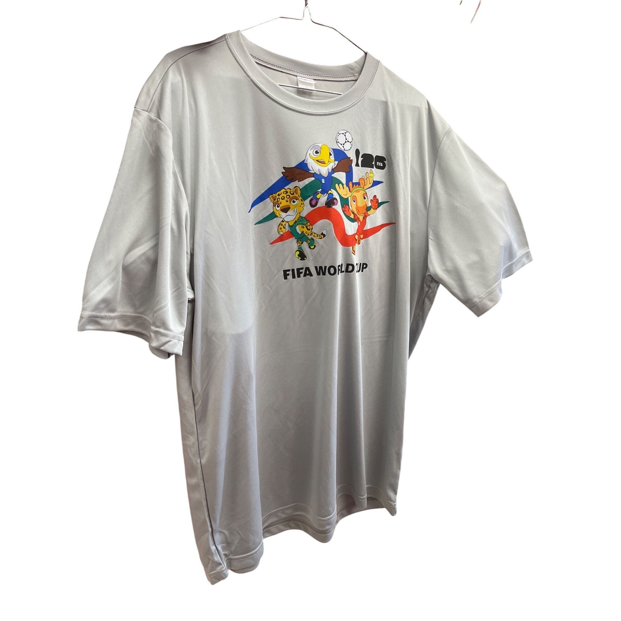 Other Sprt Tek mens gray World Cup short sleeve unique graphic tsh Size US L / EU 52-54 / 3 - 1 Thumbnail