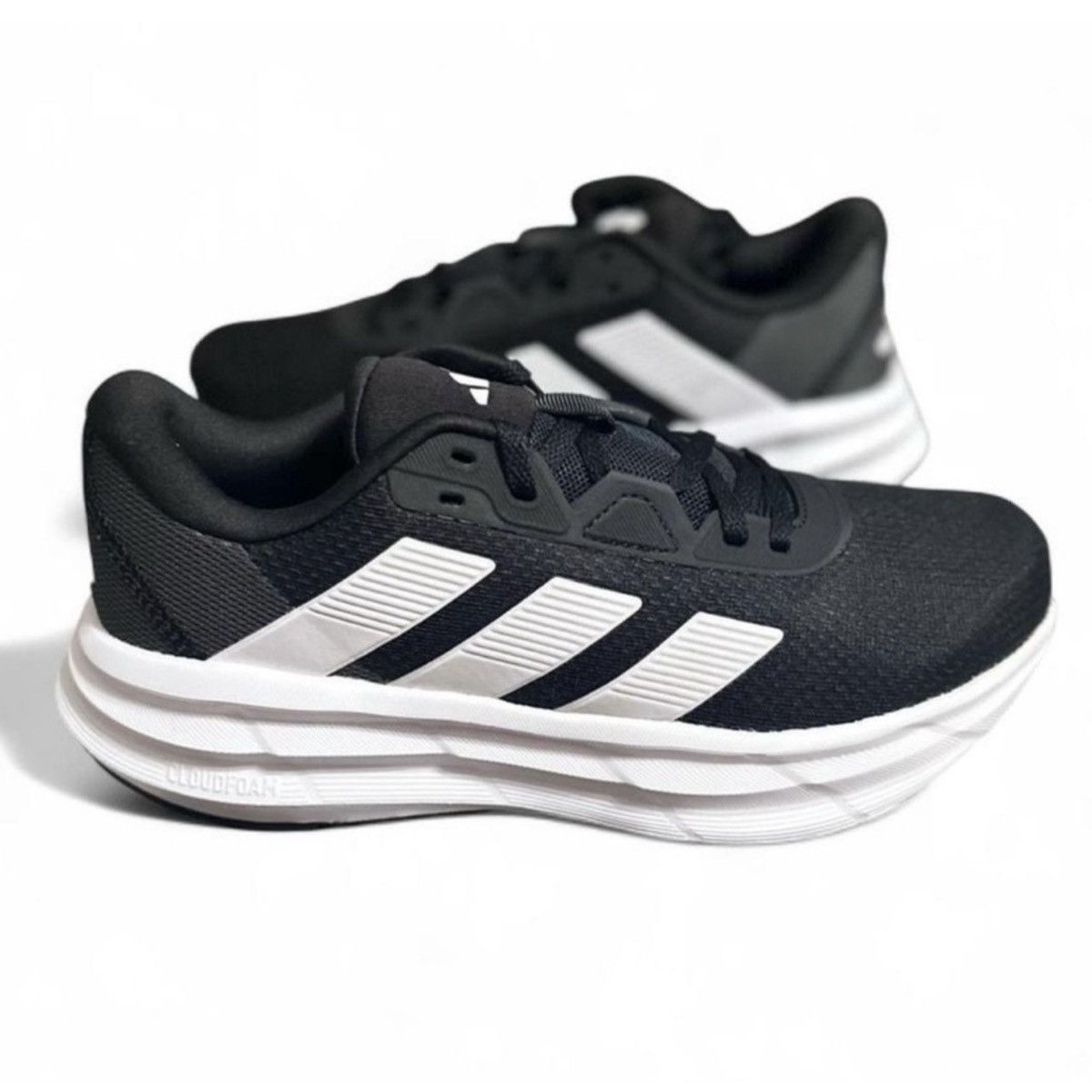 Adidas NWT Galaxy 7 Black/White Running Shoes Size US 11 Size US 11 / IT 41 - 3 Thumbnail
