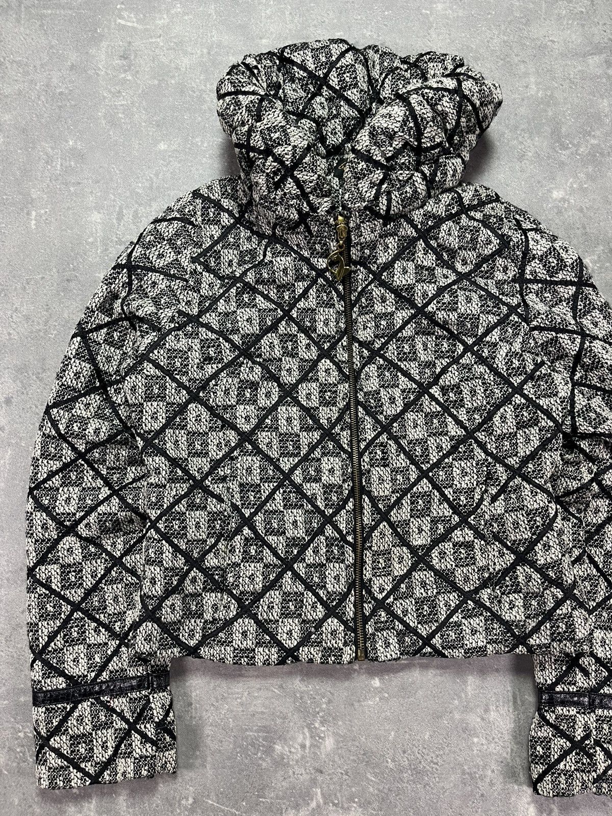 Japanese Brand 00s Baby Phat Y2K High Collar Short Cropped Bomber Jacket M Size M / US 6-8 / IT 42-44 - 3 Thumbnail
