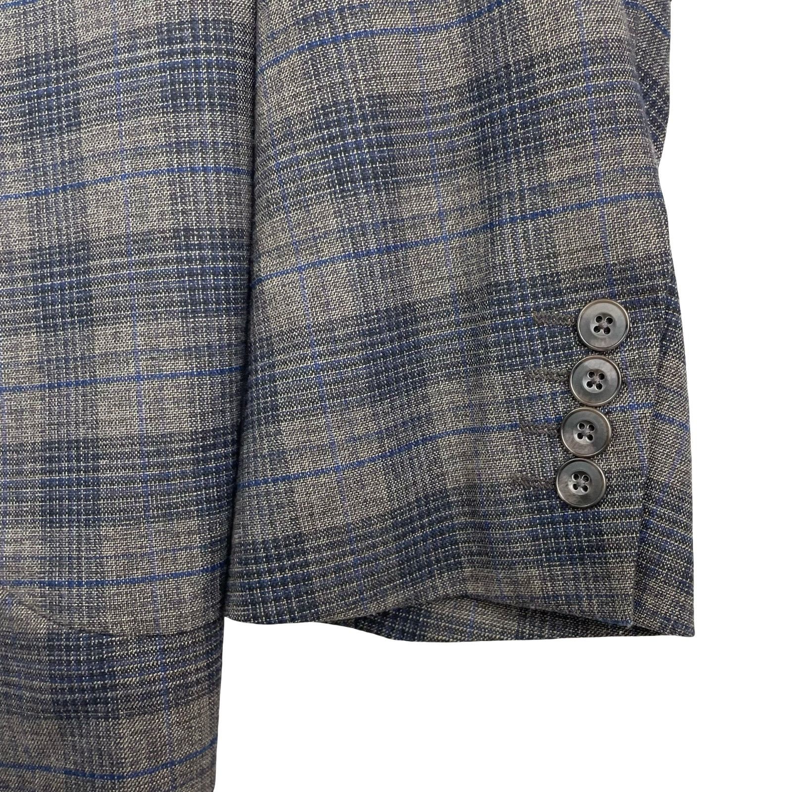 Stafford Stafford Men's Performance Elbow Patches 2-Button Blazer Gra Size 46R - 5 Thumbnail