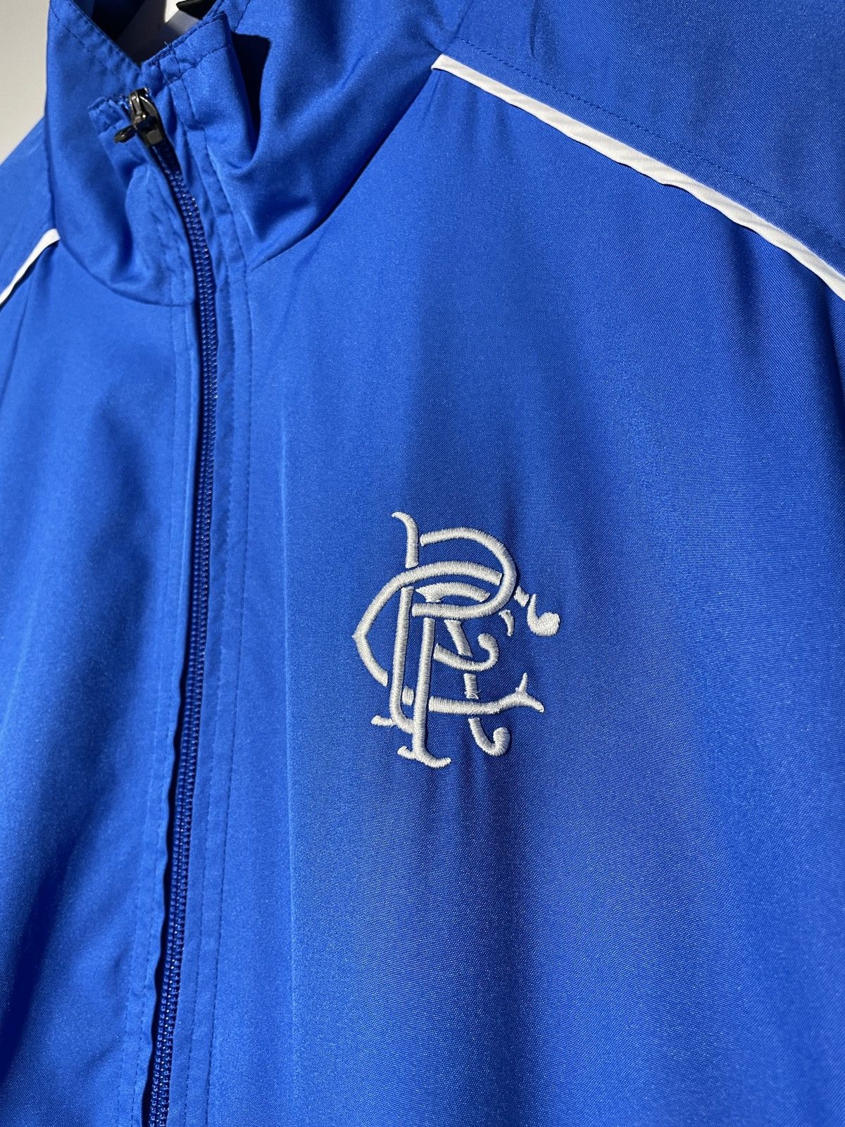 Nike × Vintage Vintage 90’s Nike Team Glasgow Rangers Track Top Jacket Size US L / EU 52-54 / 3 - 11 Thumbnail
