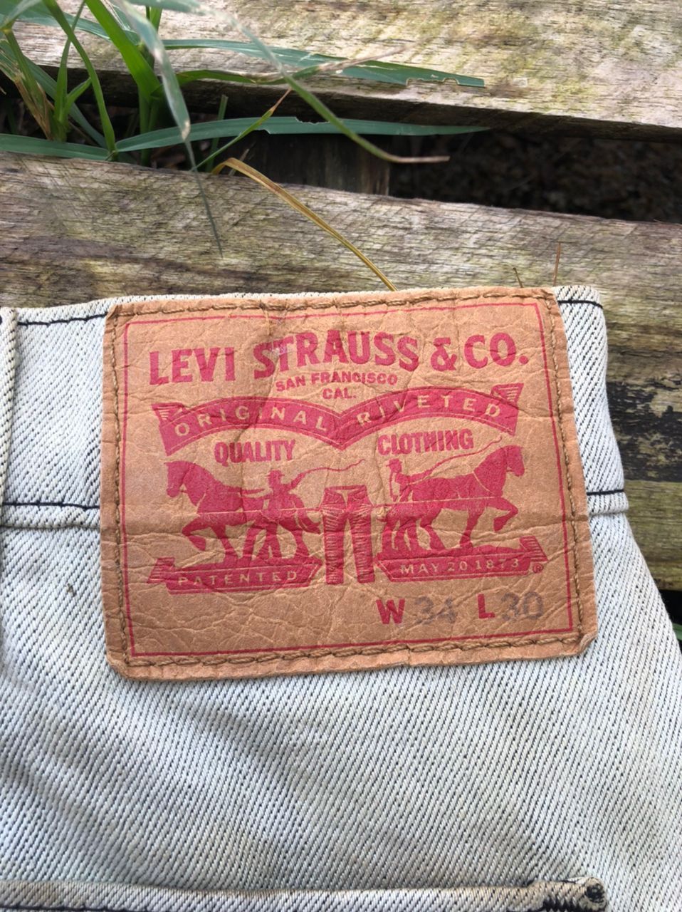 Levi's × Vintage Vintage Levi's Bleached Carpenter Denim Jeans Size US 34 / EU 50 - 3 Thumbnail