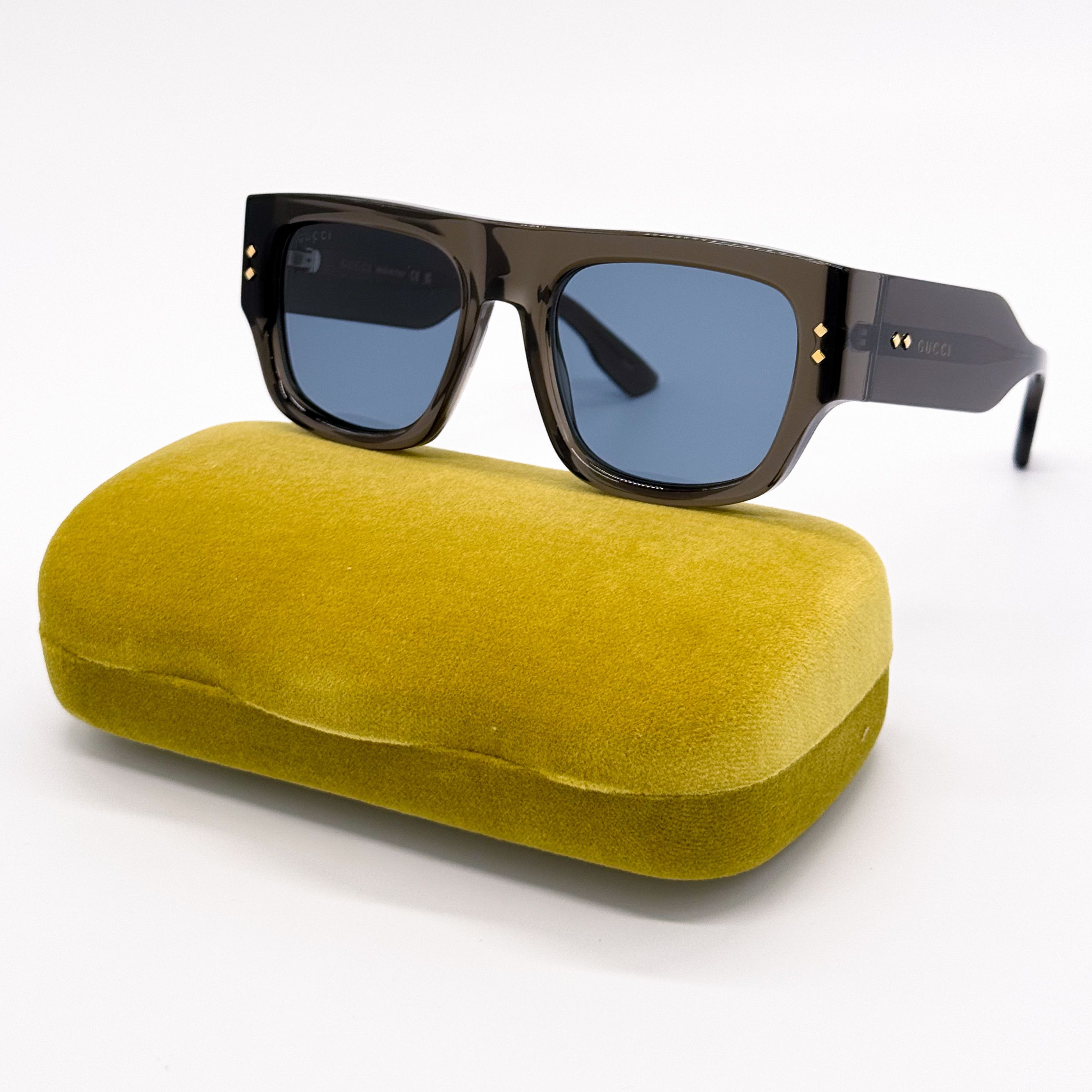 Gucci NEW AUTHENTIC GG1262S 003 GUCCI UNISEX SHIELD SUNGLASSES Size ONE SIZE - 2 Thumbnail