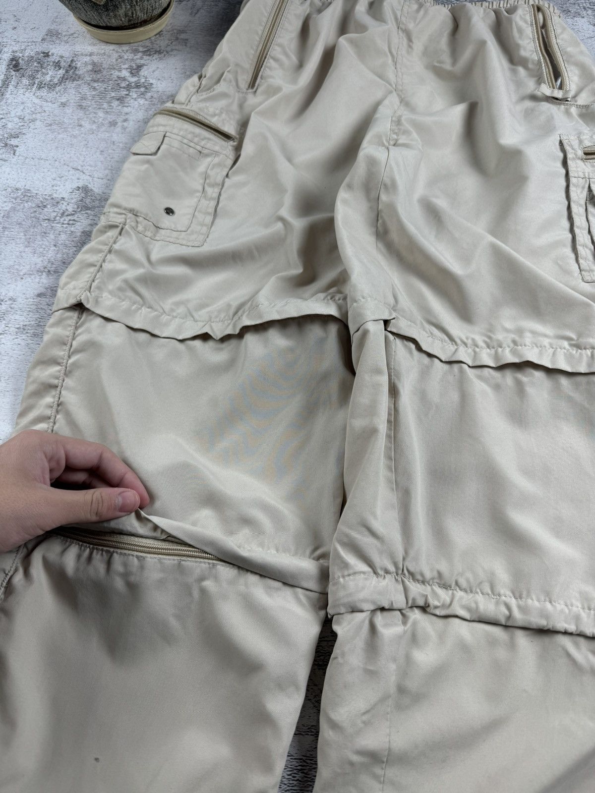 Japanese Brand Baggy Ling Lang 3 in 1 Rap Nylon Sweatpants Track Trousers Size US 34 / EU 50 - 11 Thumbnail