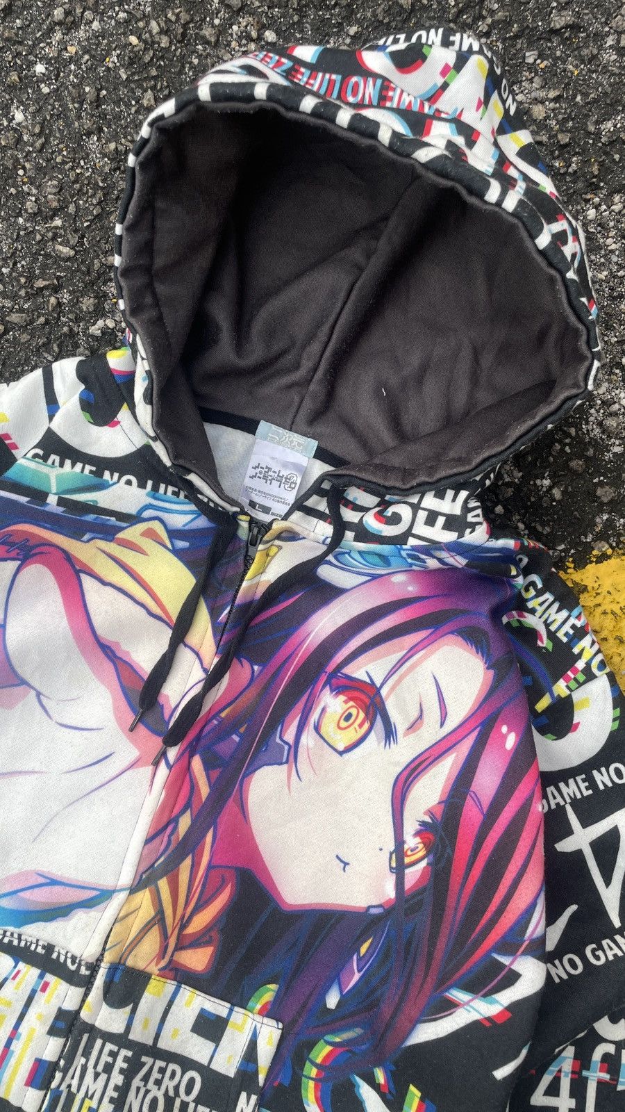Anime × Cartoon Network × Japanese Brand Rare Limited Edition Overprint Cospa Anime No Game No Life Size US L / EU 52-54 / 3 - 3 Thumbnail