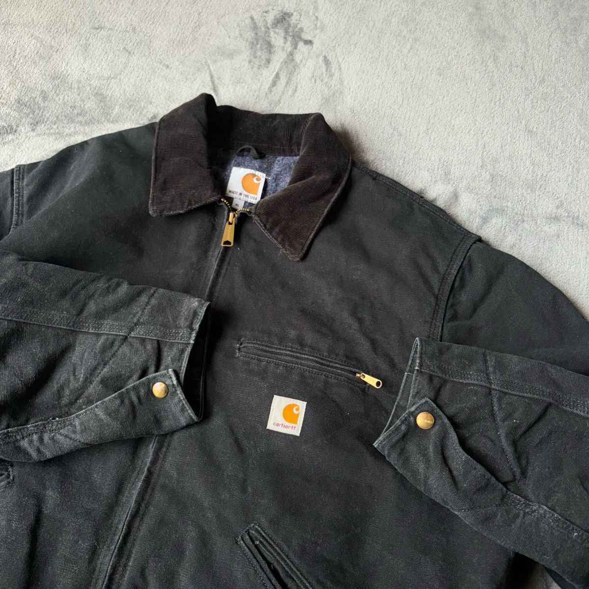 Carhartt J001 BLK CARHARTT DETROIT JACKET Size US XL / EU 56 / 4 - 3 Thumbnail