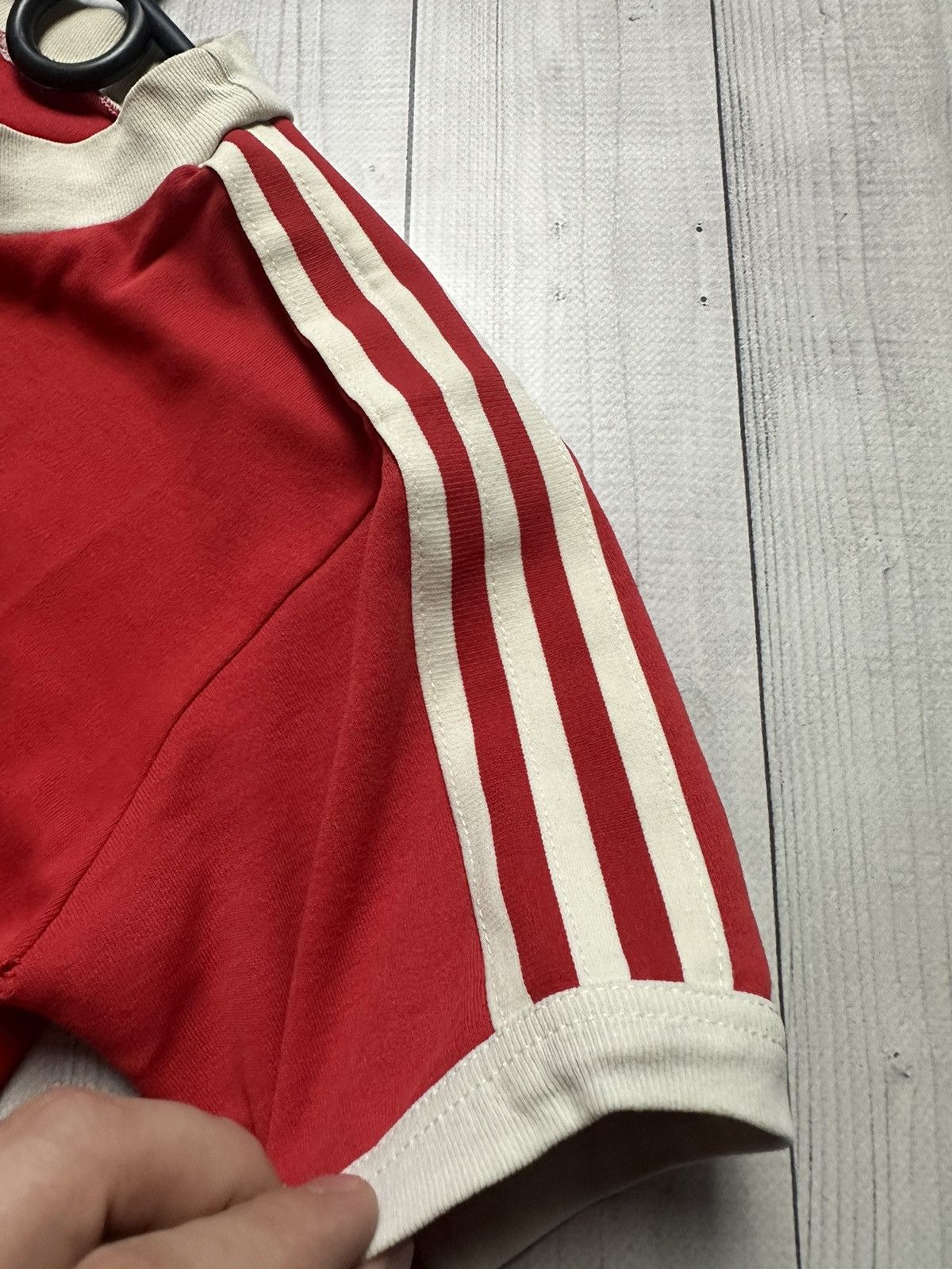 Adidas × Vintage Vintage adidas retro tee logo west Germany size Xs/S Size US XS / EU 42 / 0 - 5 Thumbnail