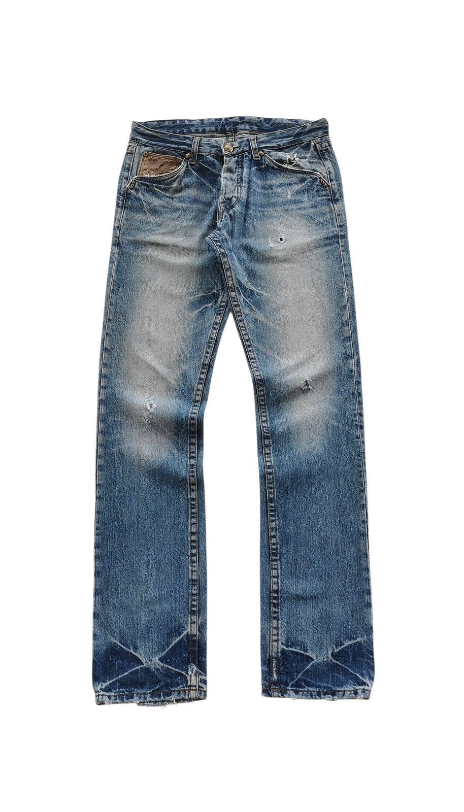 Replay Vintage Replay Distressed Denim Jeans ♦️ 31x34.5 Size US 31 - 2 Thumbnail