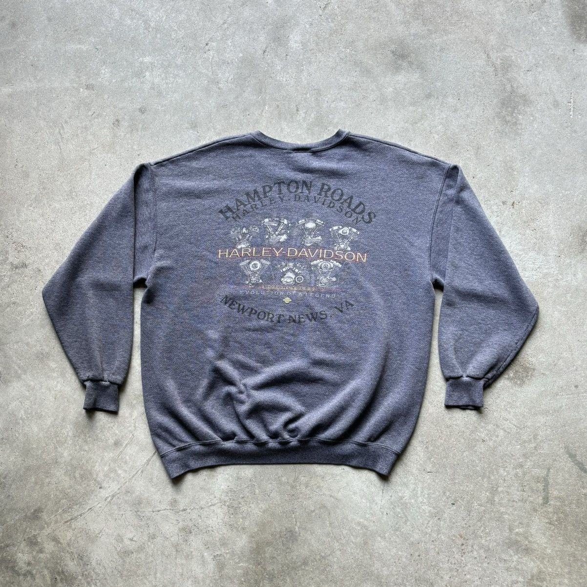 Harley Davidson × Vintage vintage 2003 Y2K HARLEY DAVIDSON VA spellout sweatshirt Size US XL / EU 56 / 4 - 8 Thumbnail