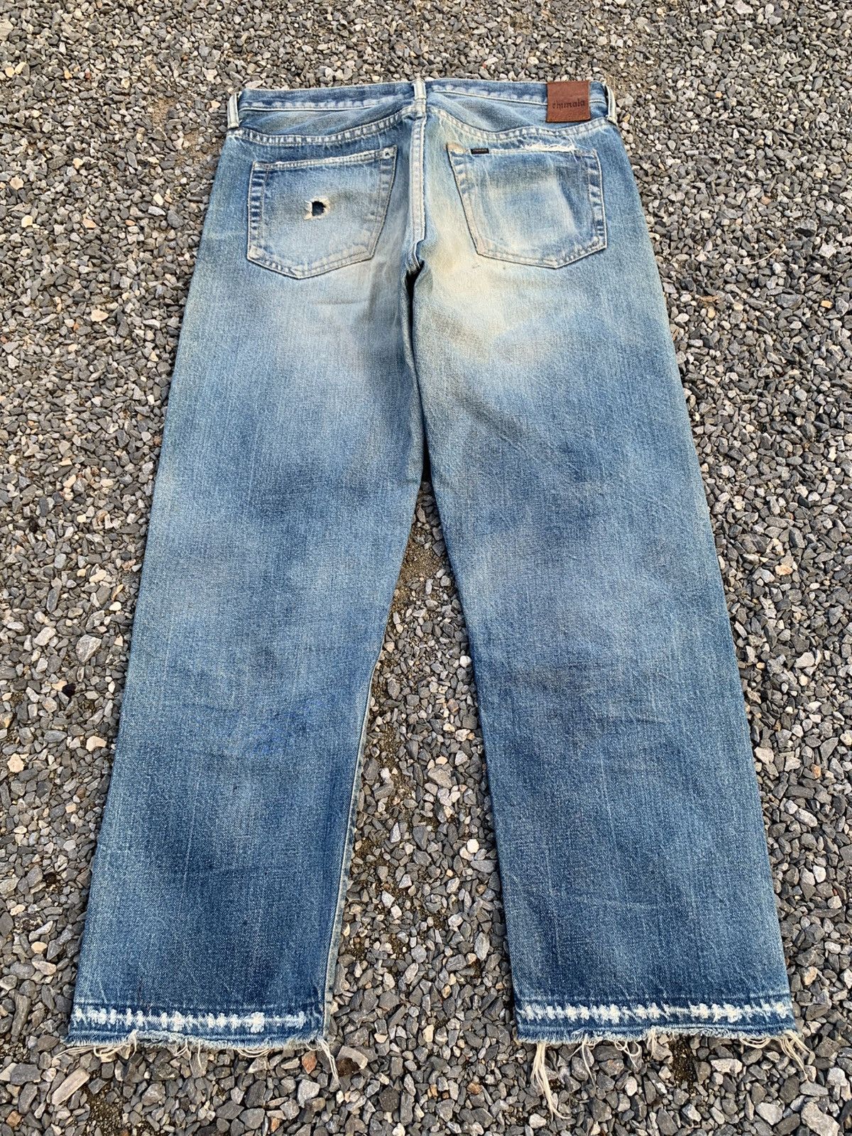 Kapital VINTAGE CHIMALA SELVEDGE JAPANESE RUSTY DISTRESSED DENIM Size US 32 / EU 48 - 4 Thumbnail