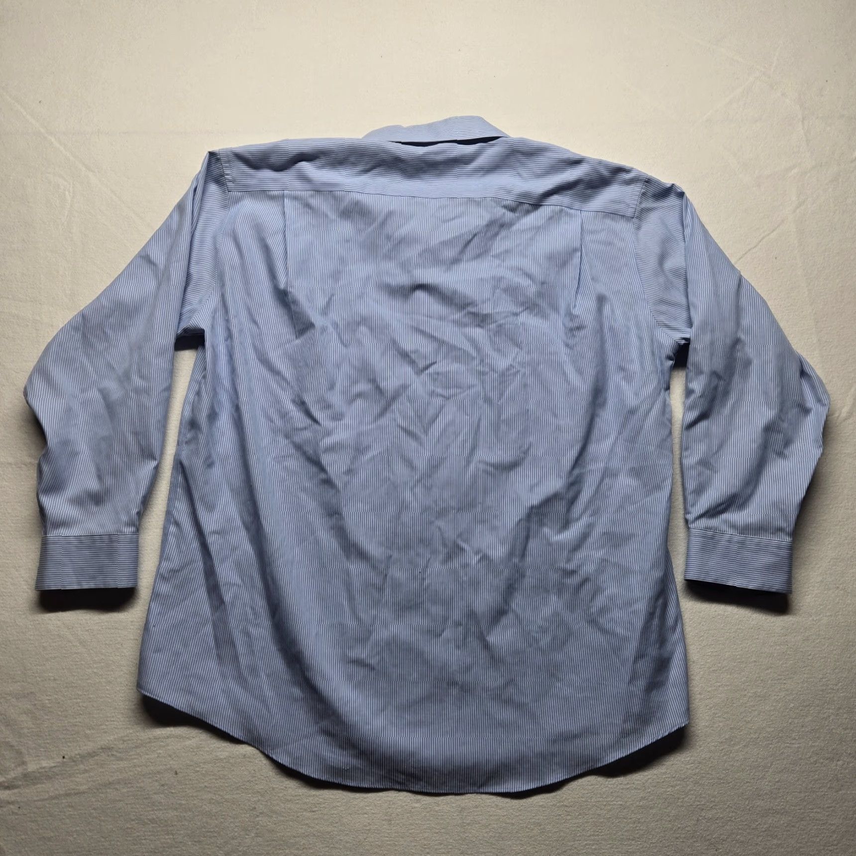 Pronto Uomo Pronto Uomo Shirt Mens 2XL Blue Button-Up Non-Iron Long Sleeve Pockets Cotton Regular Size US XXL / EU 58 / 5 - 7 Thumbnail