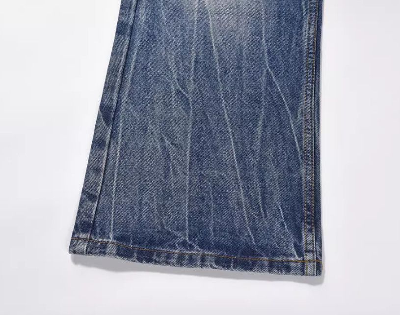 Vintage High street men's hip-hop loose washed distressed jeans Size US 32 / EU 48 - 5 Thumbnail
