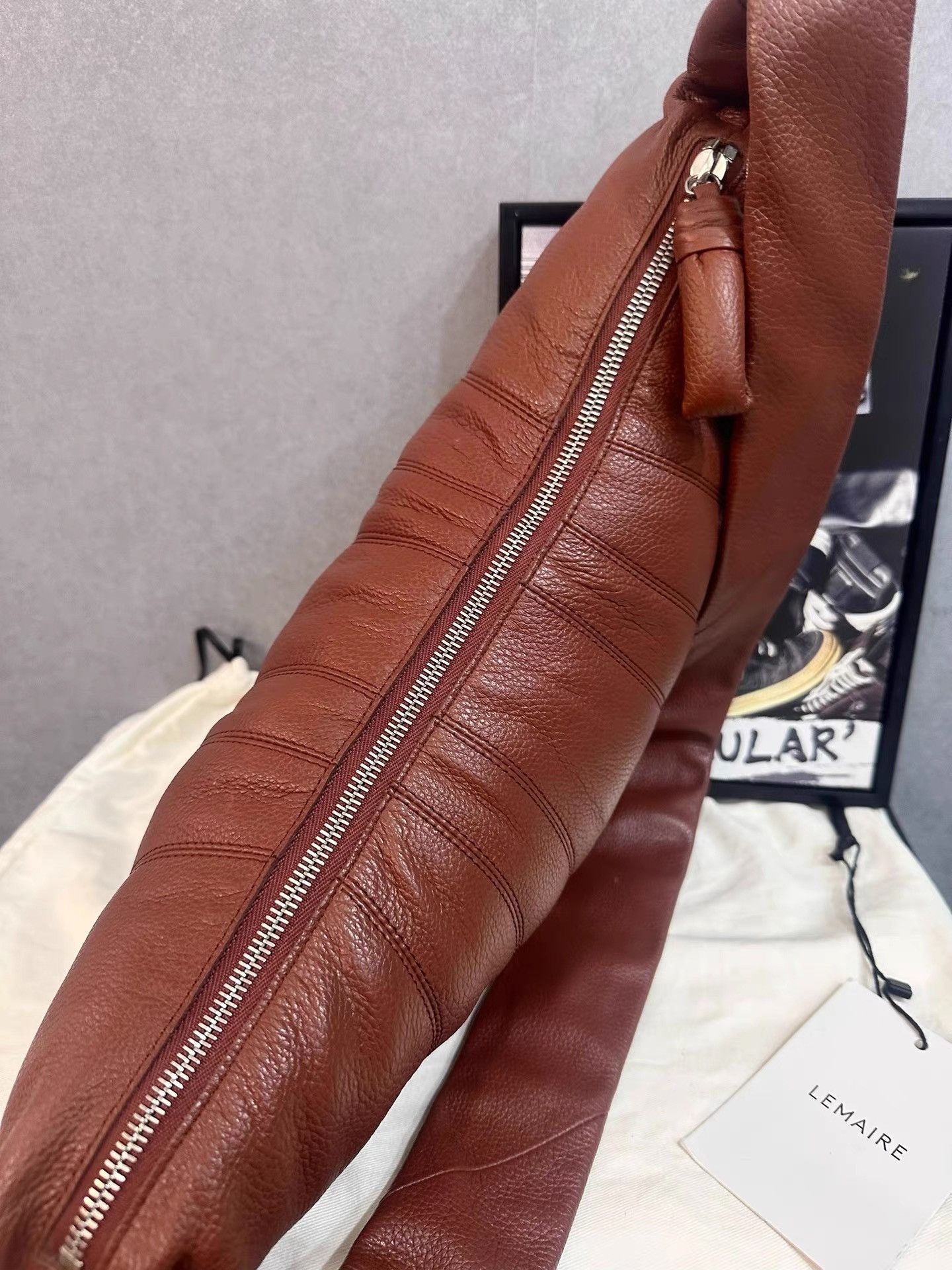 Lemaire Lemaire Brick Red Medium Croissant Bag K34 Size ONE SIZE - 6 Thumbnail
