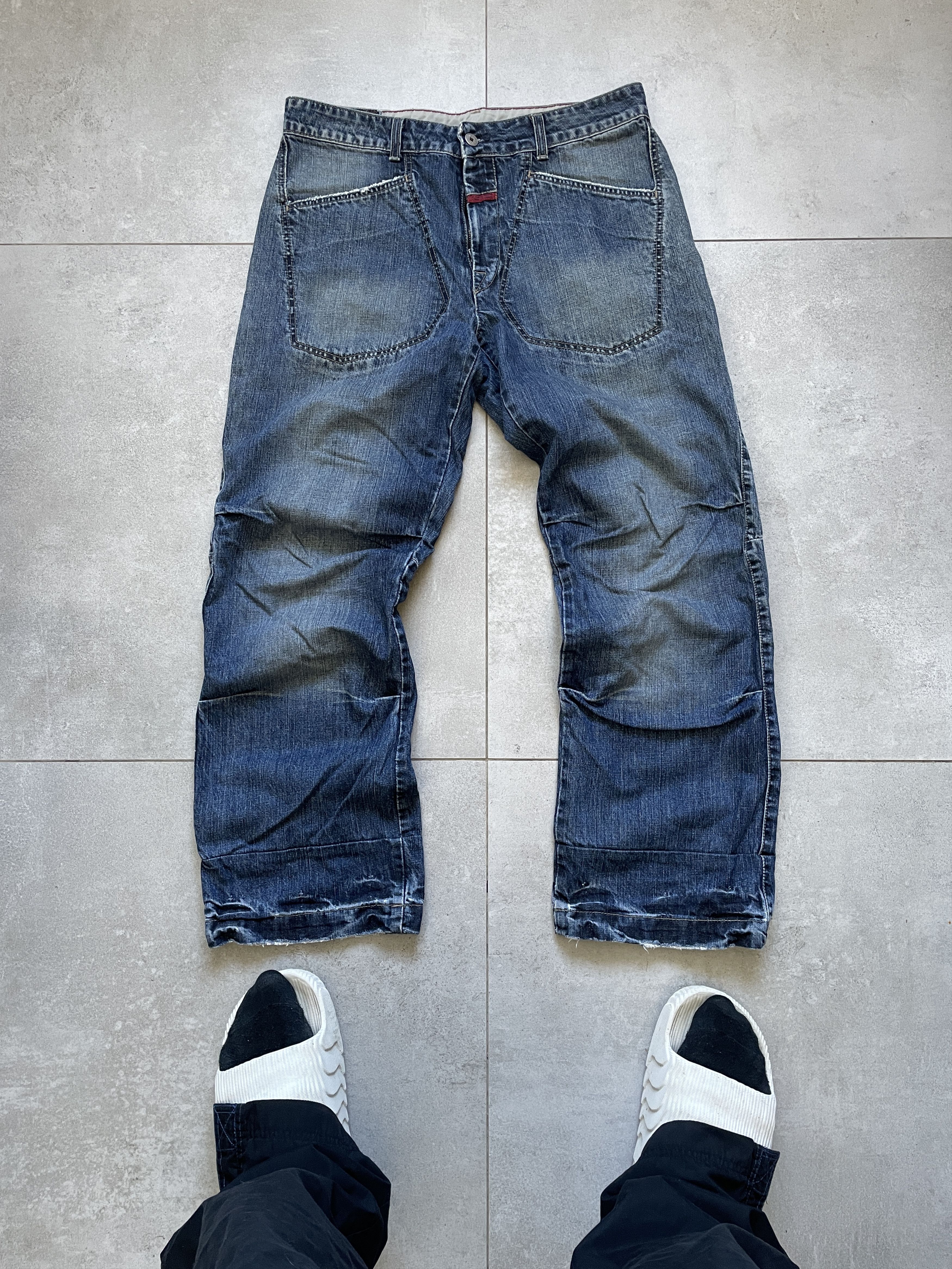 MARITHE FRANCOIS GIRBAUD LE JEAN DE NAVY BAGGY JEANS