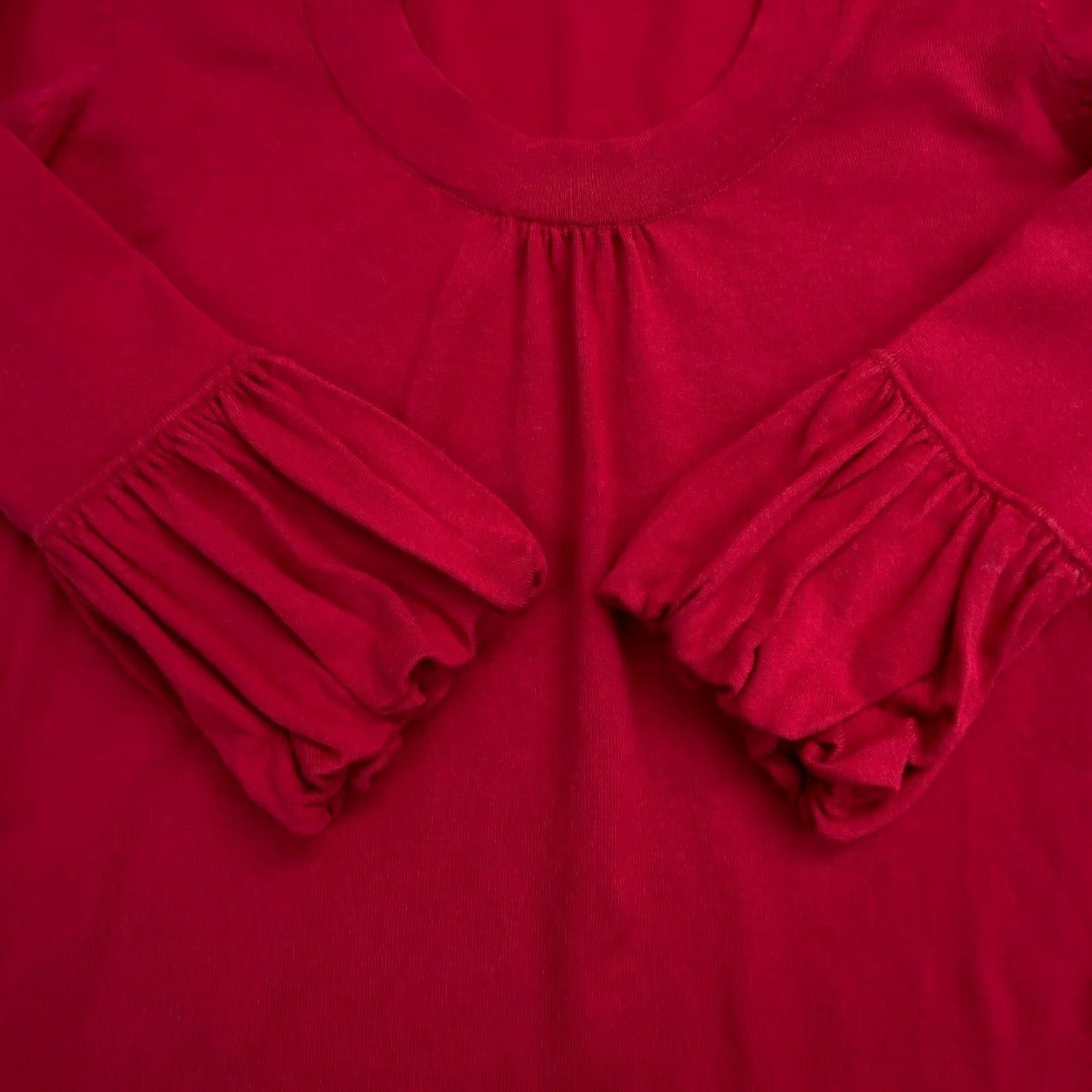 Vintage Cest City Womens Red Silk Blend Pullover Sweater Large 3/4 Sleeves Size L / US 10 / IT 46 - 6 Thumbnail