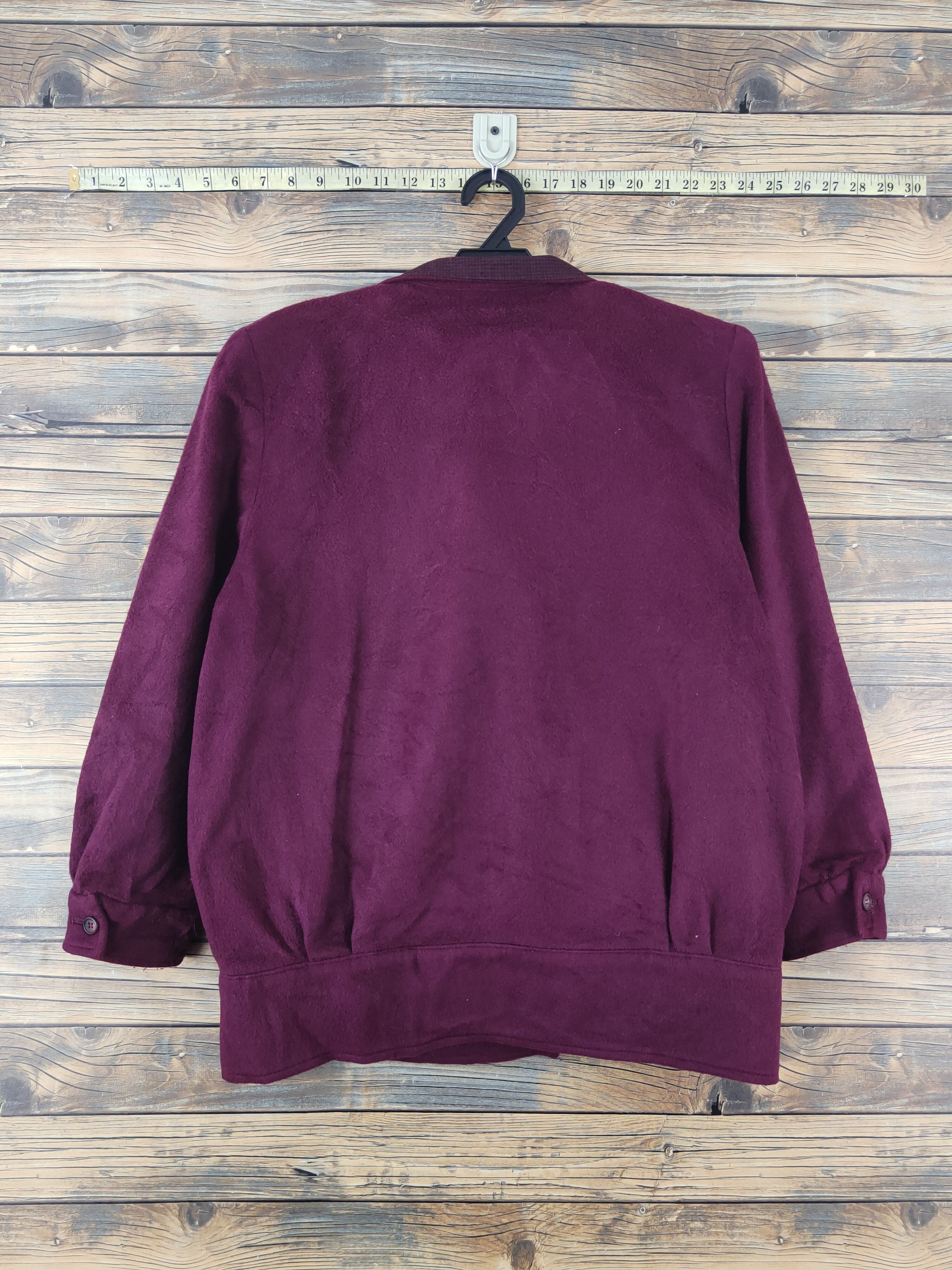 Japanese Brand × Vintage Vintage Elegant Purple Wool Jackets Size L / US 10 / IT 46 - 7 Thumbnail