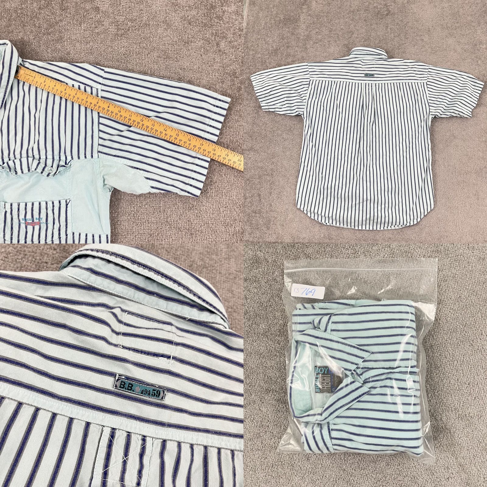 Bugle Boy VINTAGE Bugle Boy Shirt Mens XL Blue Striped Button-Up Regular 90s Casual Workwear Mens Size US XL / EU 56 / 4 - 8 Thumbnail