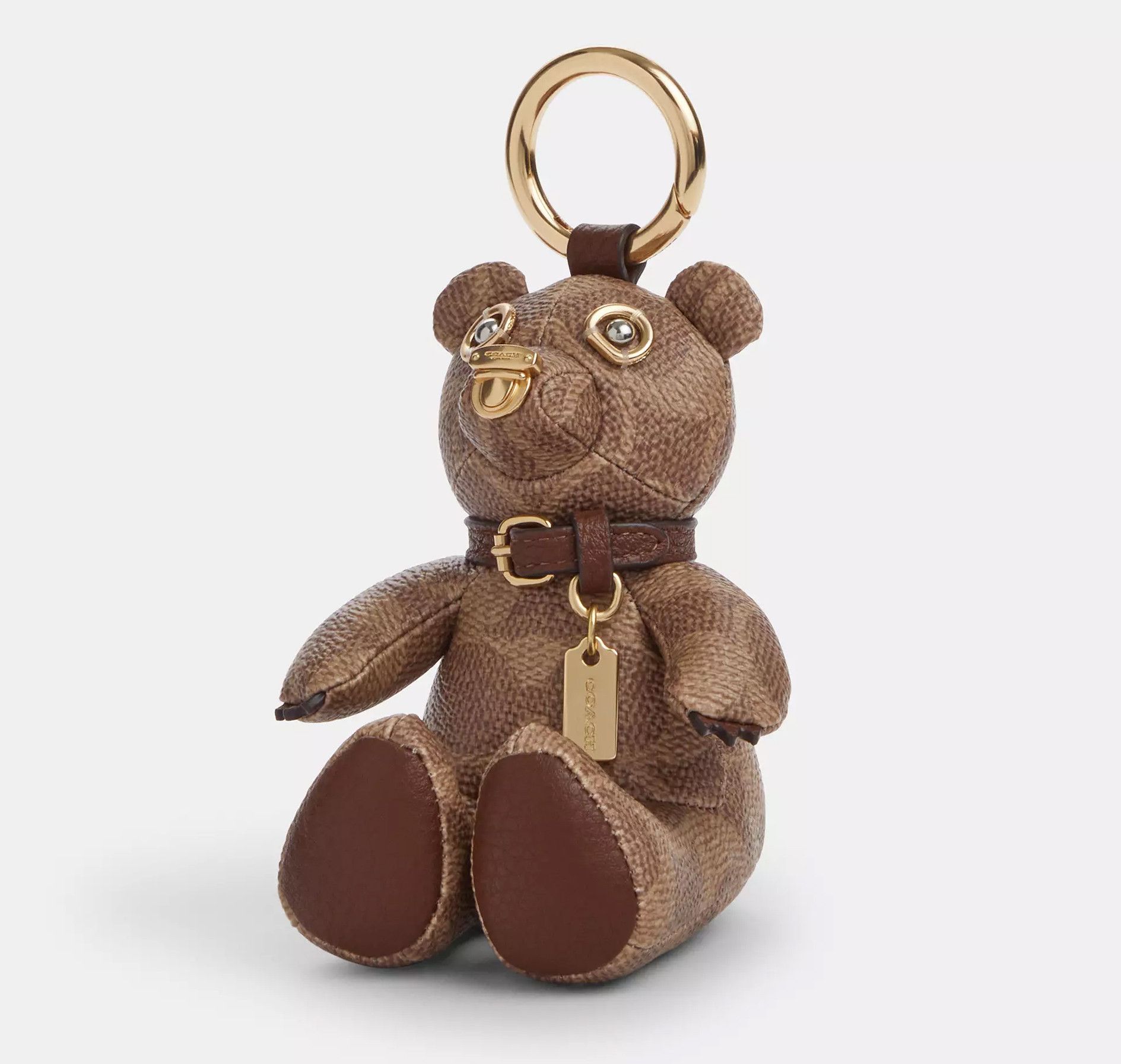 Coach Collectible Bear Bag Charm In Signature Canvas CZ195 Size ONE SIZE - 2 Thumbnail
